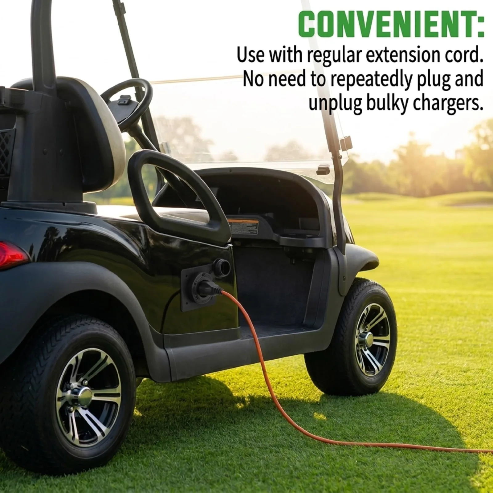 JacEnergy 120V AC Plug Kit for E-Z-GO TXT36 Golf Carts image 4