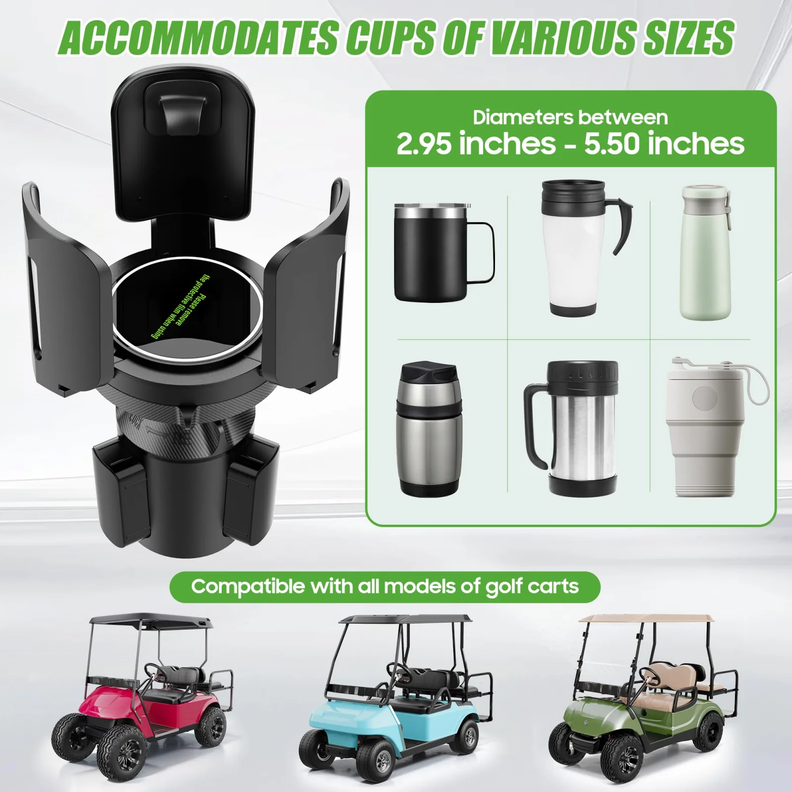 10L0L F78-2 Golf Cart Propane Heater Cup Holder image 4