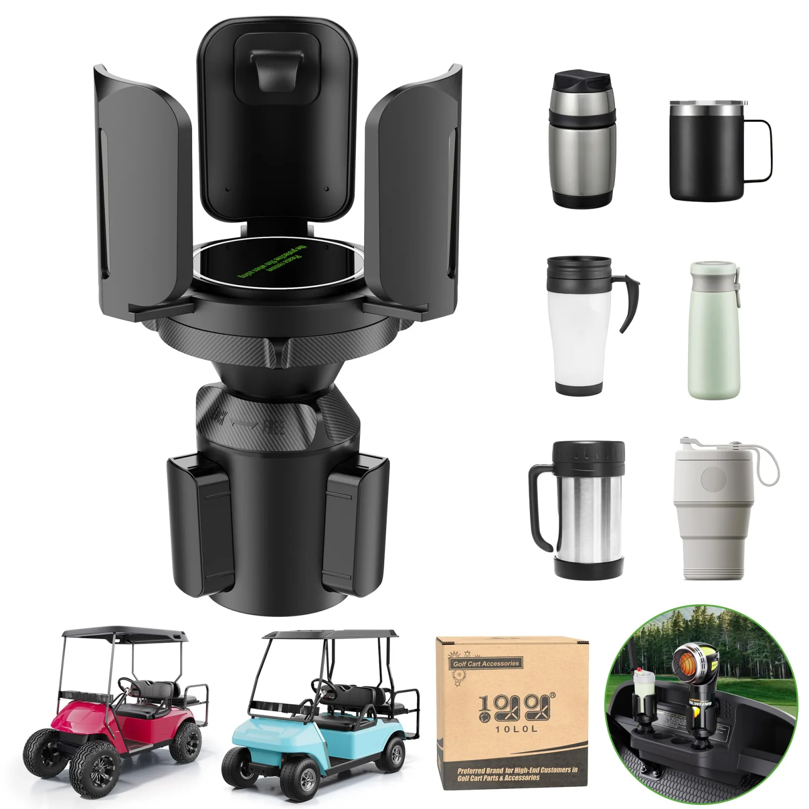10L0L F78-2 Golf Cart Propane Heater Cup Holder