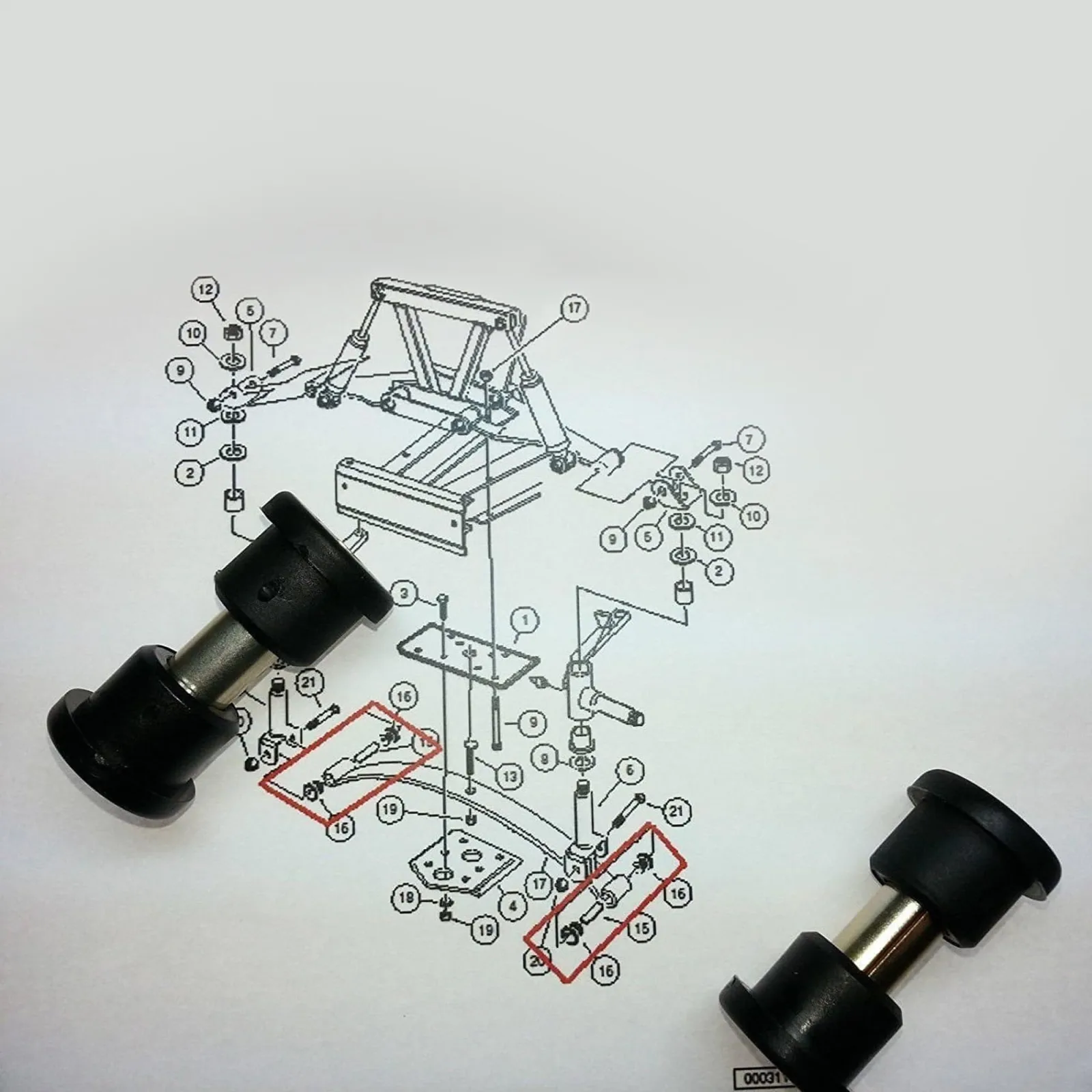 Club Car DS Front Leaf Spring Bushing Kit 1981-Up image 2