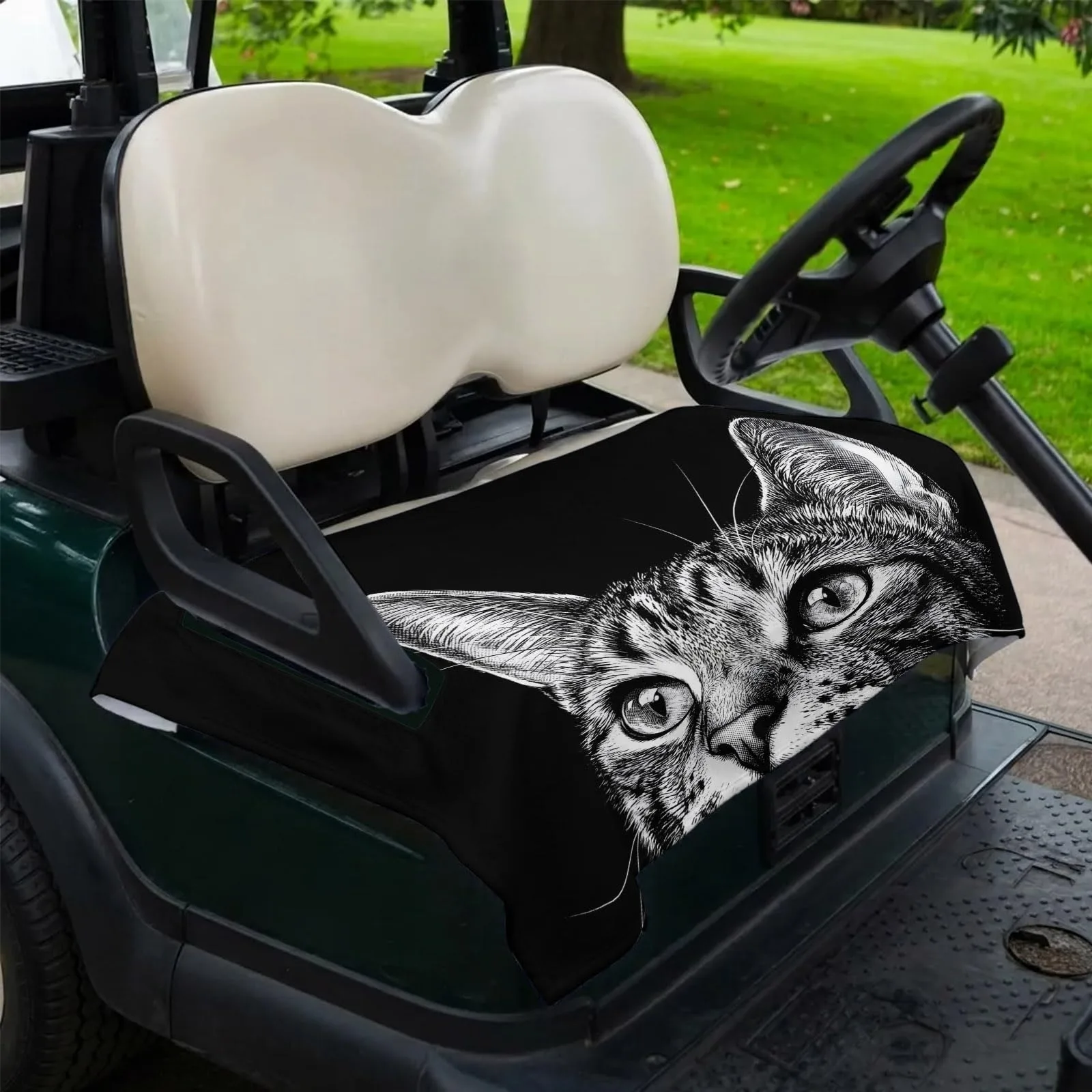 DecorLovee Golf Cart Seat Cover with Armrest Openings image 2