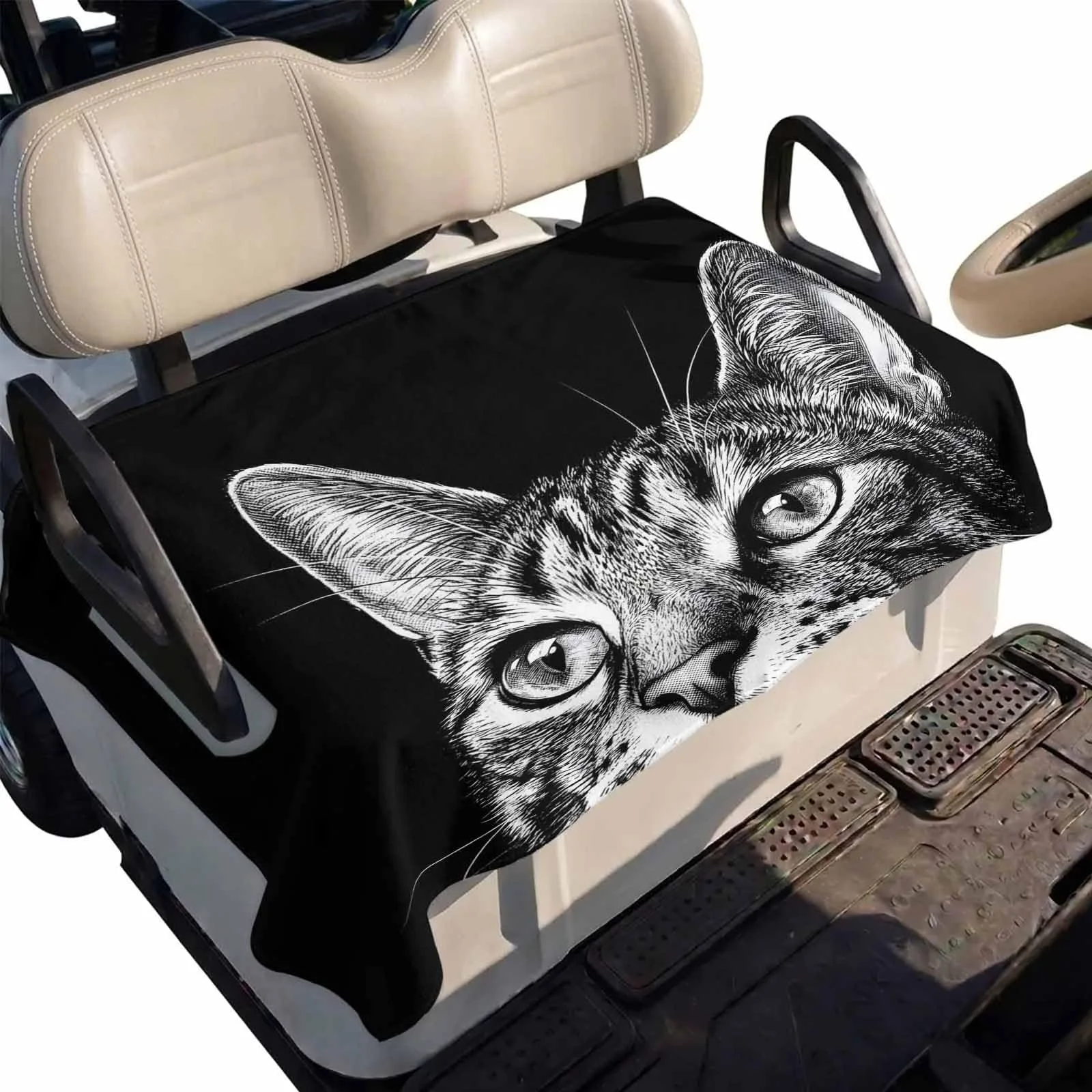 DecorLovee Golf Cart Seat Cover with Armrest Openings