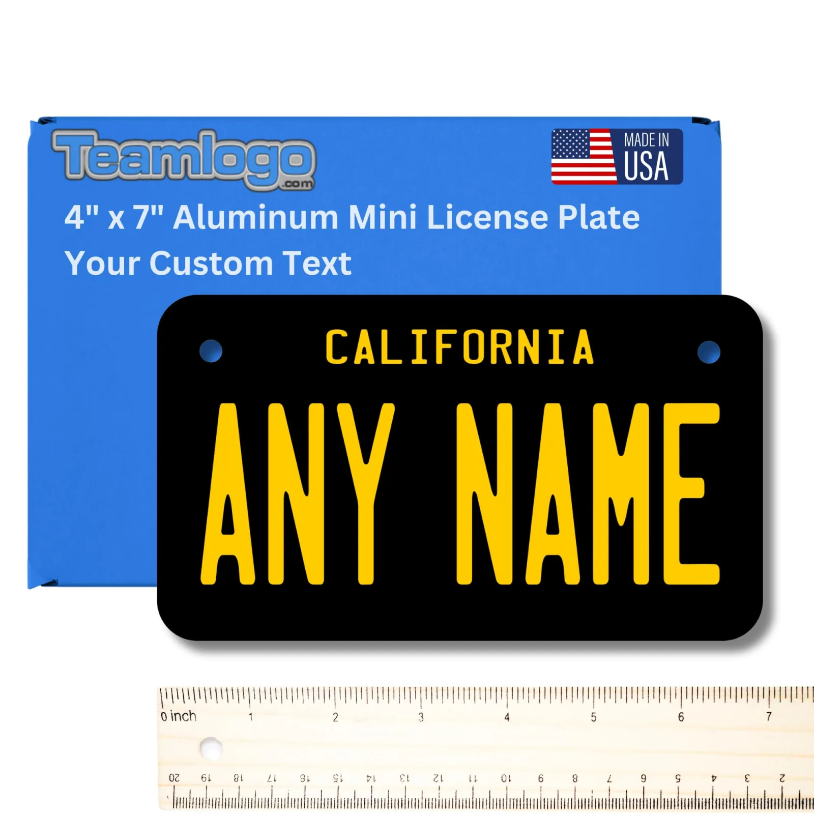 Teamlogo Personalized California Golf Cart License Plate image 2