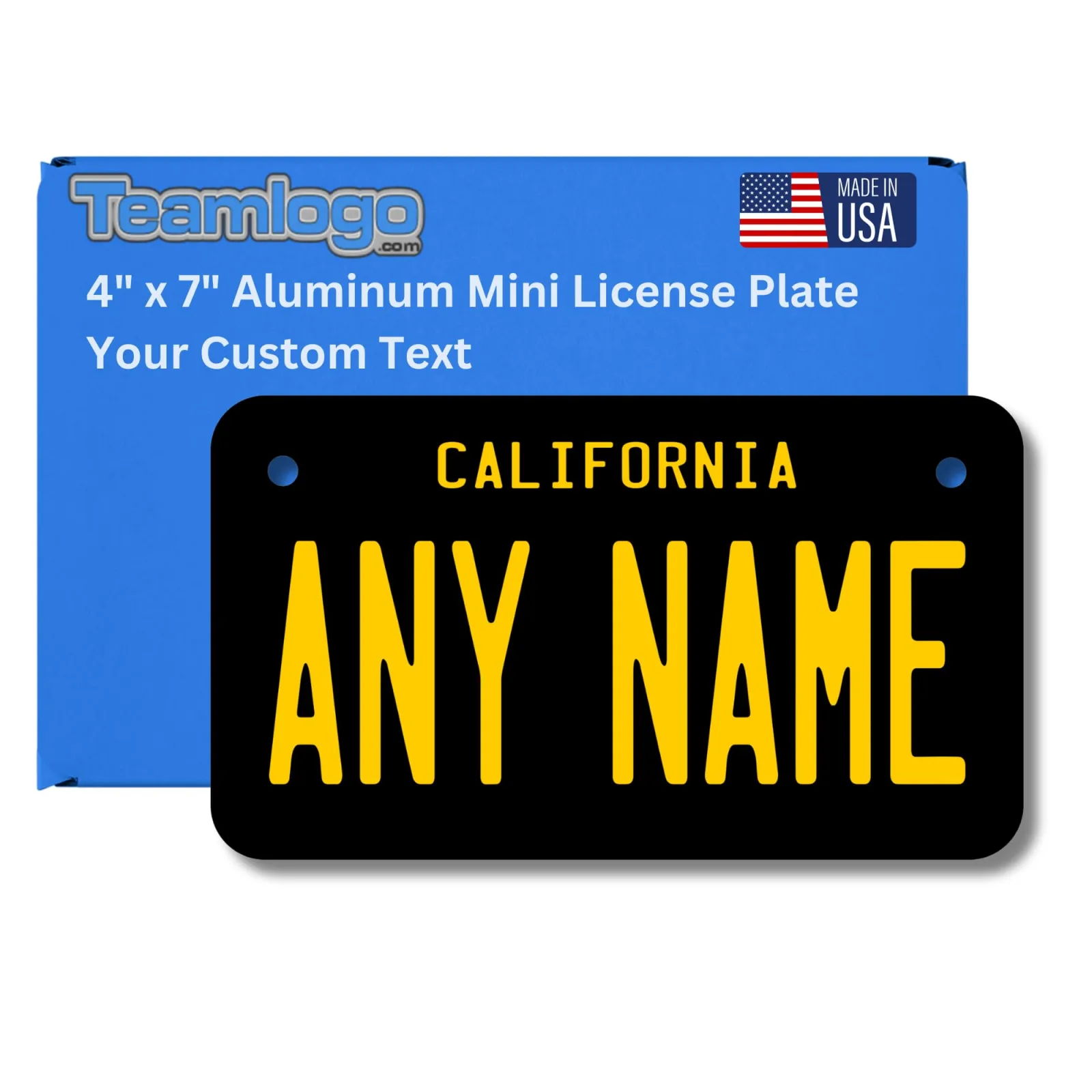 Teamlogo Personalized California Golf Cart License Plate