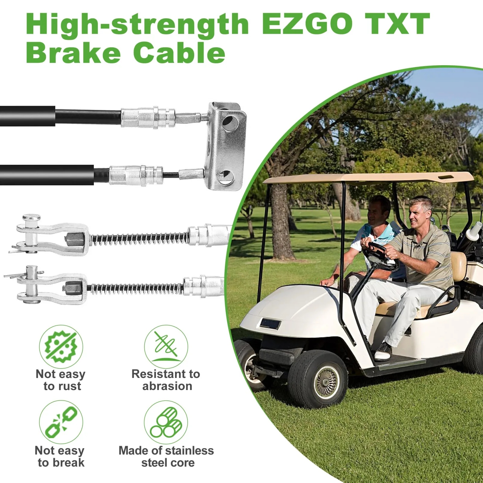 10L0L Brake Cable Set for E-Z-GO TXT & Medalist image 4