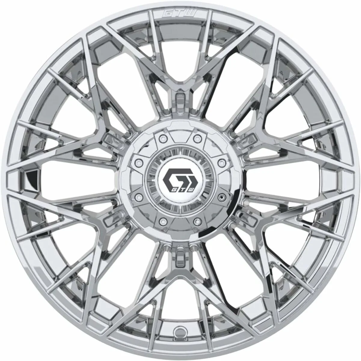 GTW Stellar 14-Inch Chrome Golf Cart Wheel Set image 4