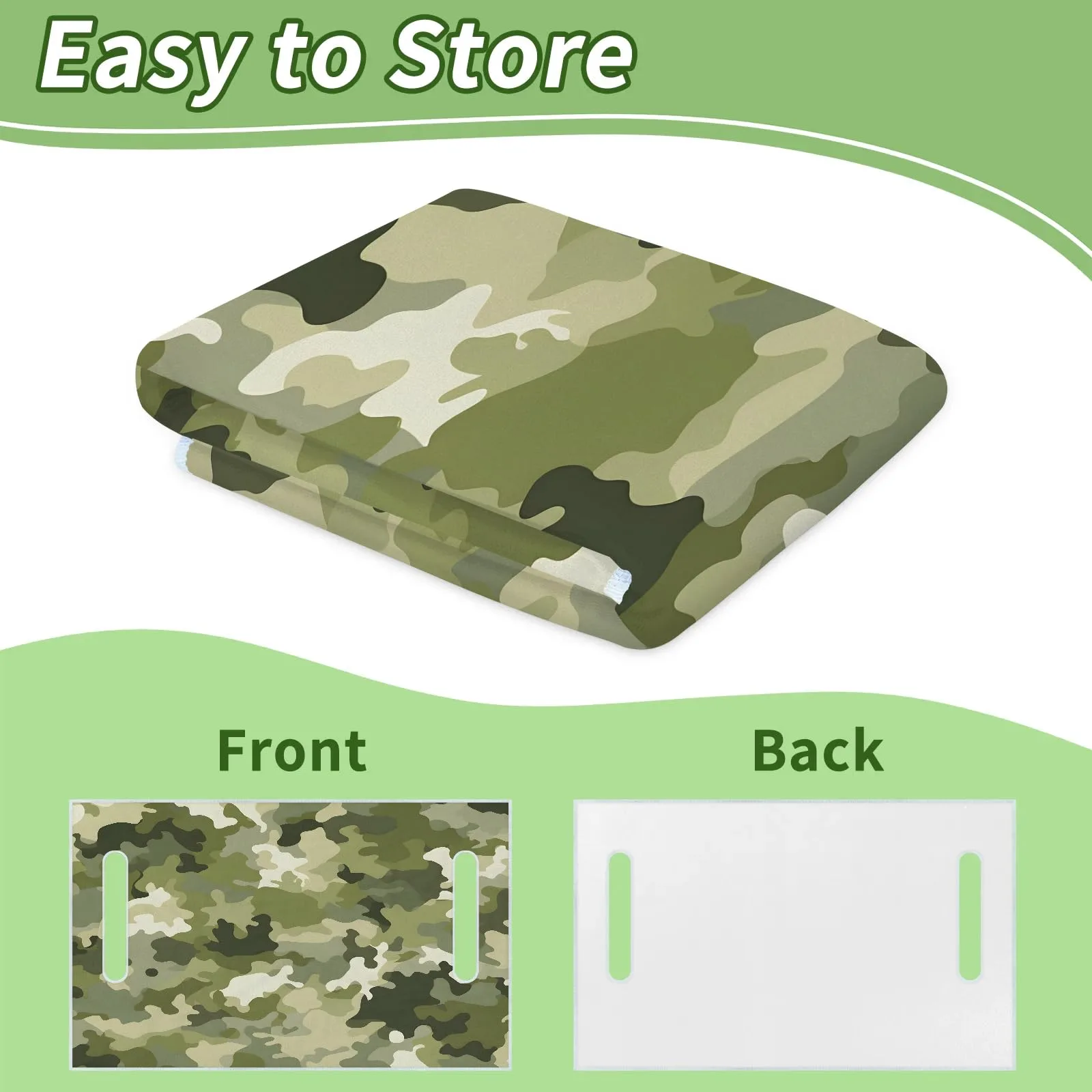 Tiveruda Golf Cart Seat Cover for Double Seats image 4