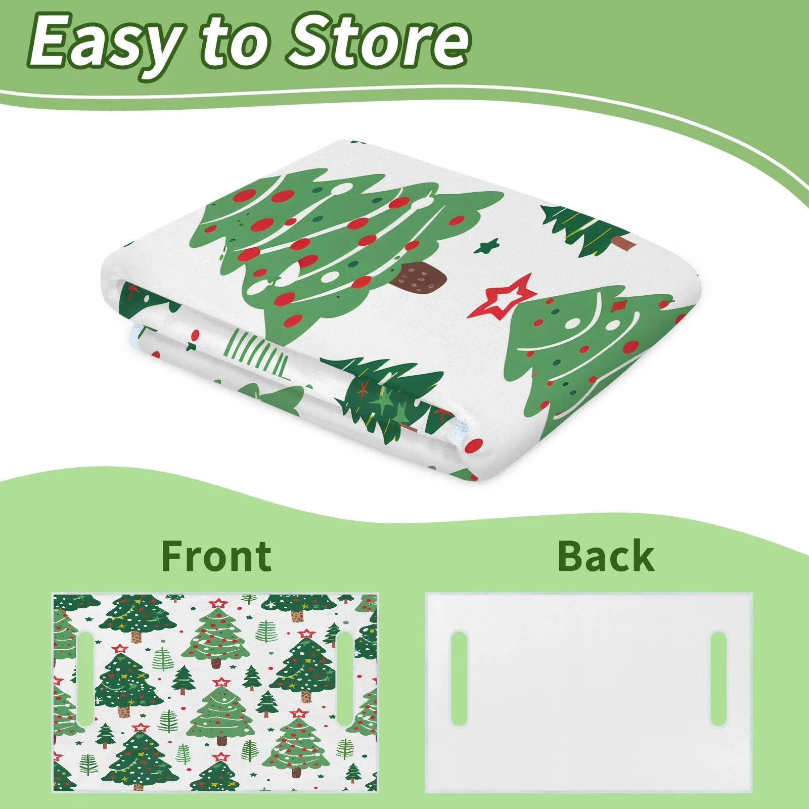 Tiveruda Christmas Tree Golf Cart Seat Cover, 51 x 31 in image 4