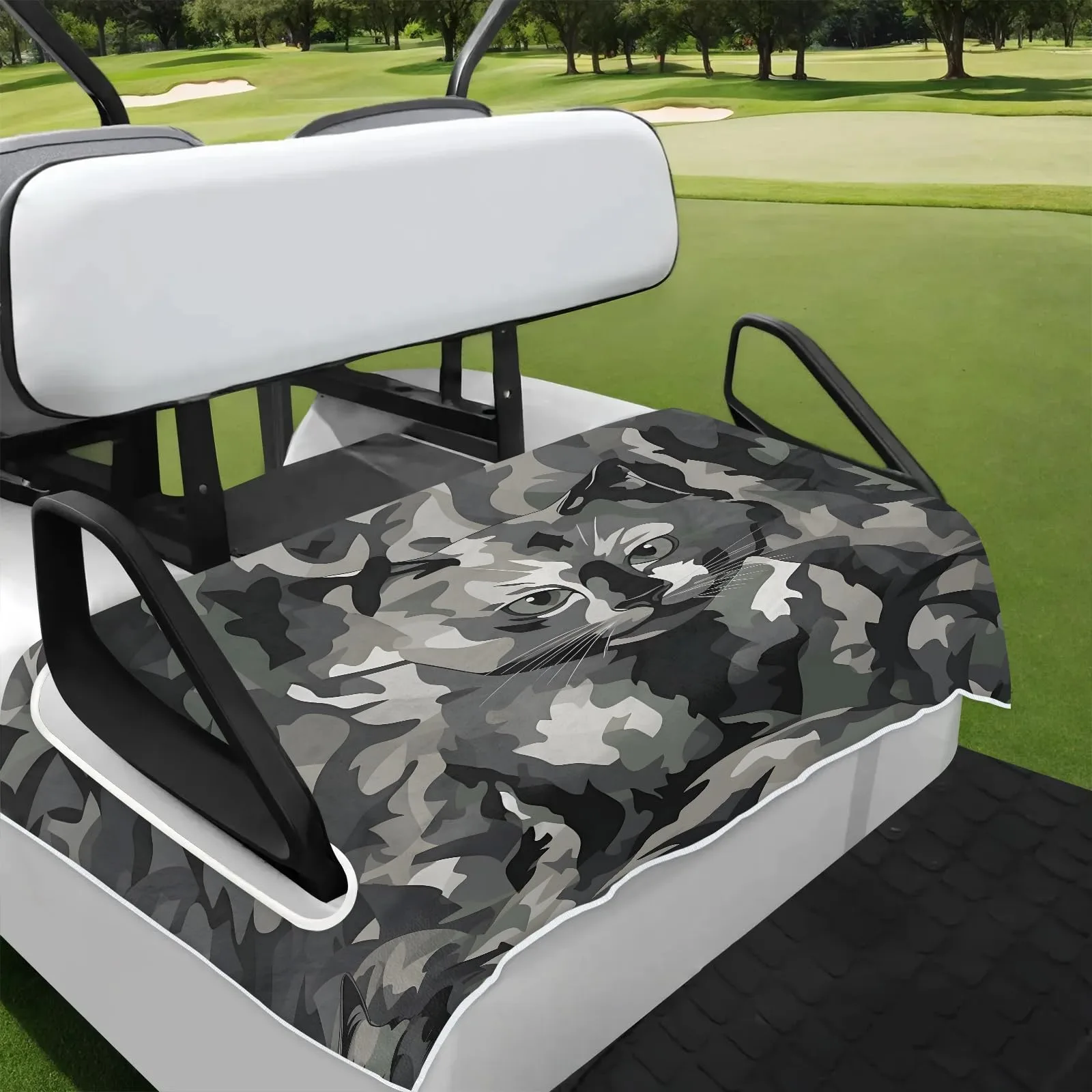Tiveruda Camouflage Golf Cart Seat Cover, 51 x 31 in