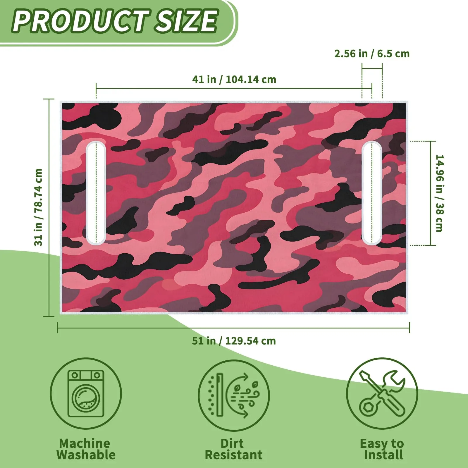 Tiveruda Golf Cart Seat Cover for Double Seats image 2