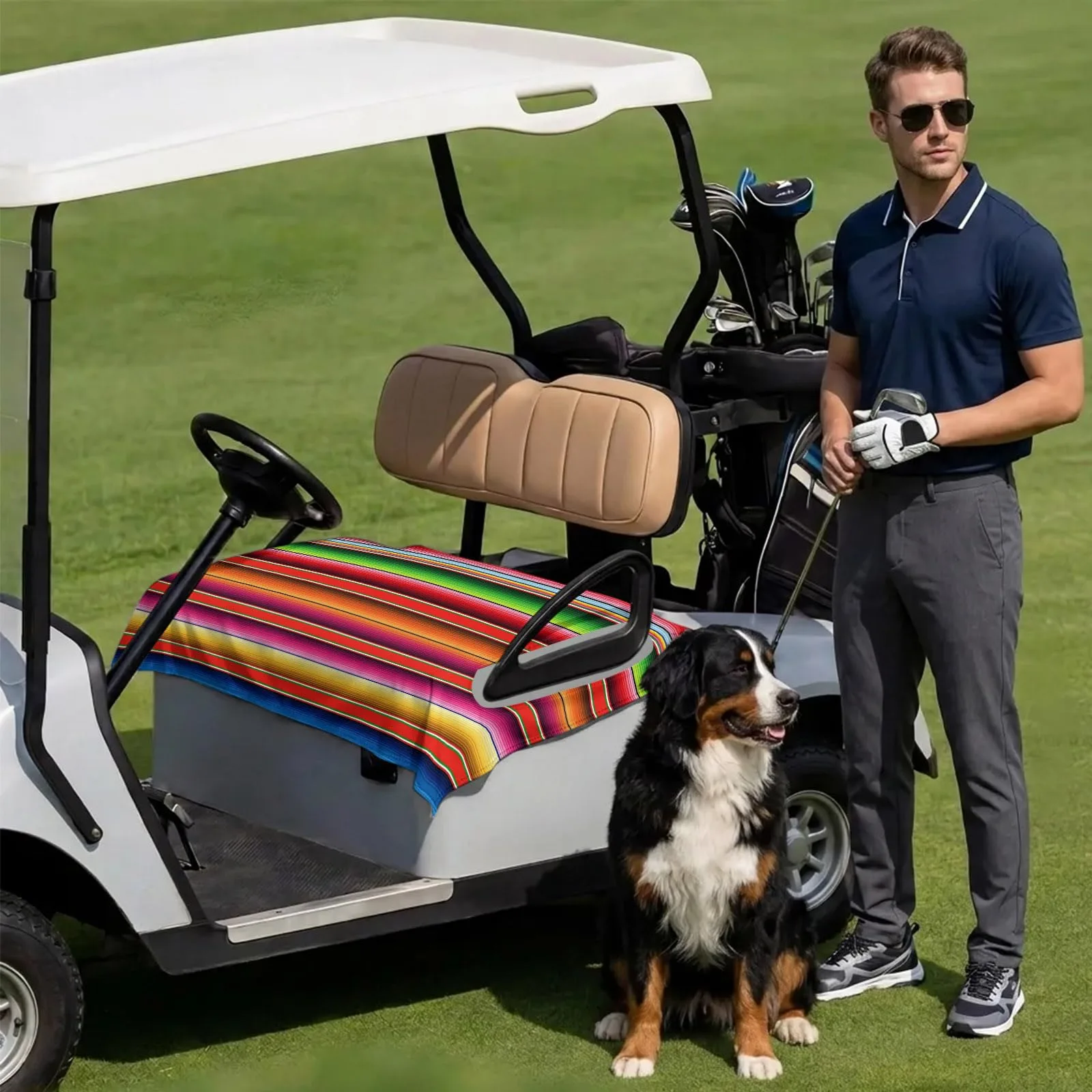 DecorLovee 2-Seater Golf Cart Seat Cover 51 x 31 in image 3