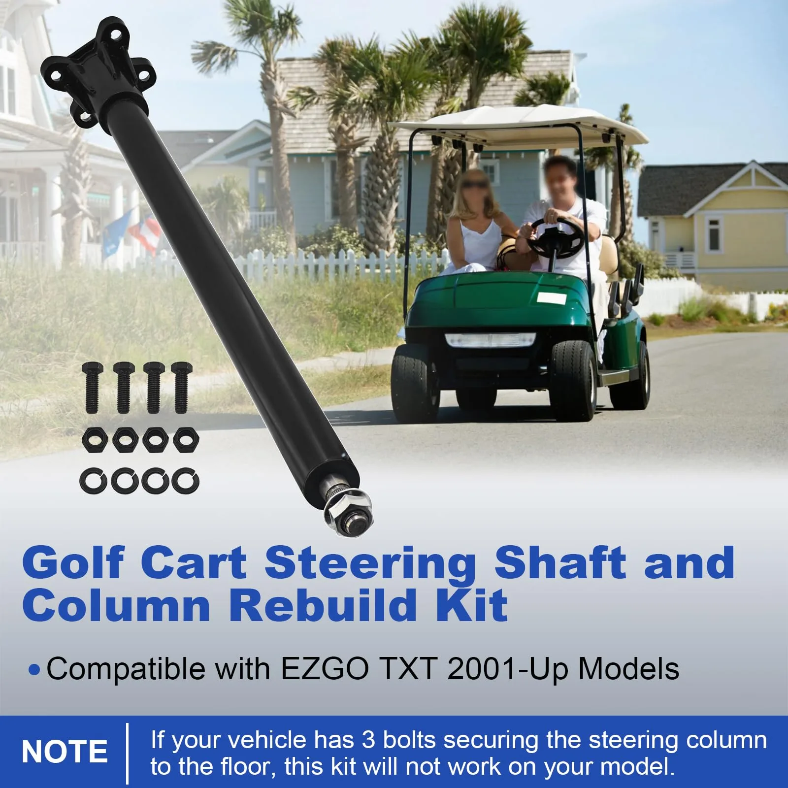 Beenhuco Steering Shaft Column Rebuild Kit for E-Z-GO TXT image 2