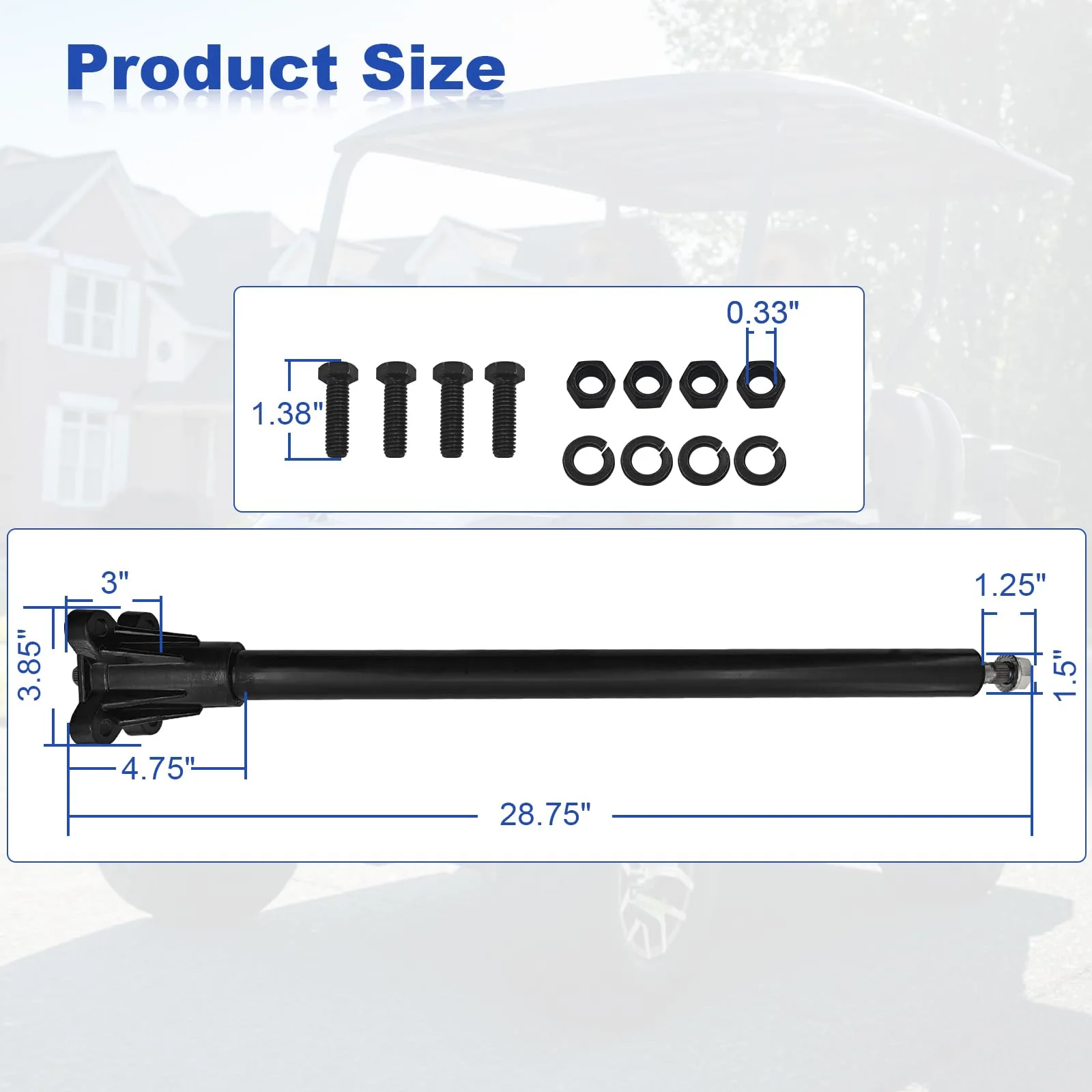 Beenhuco Steering Shaft Column Rebuild Kit for E-Z-GO TXT image 4