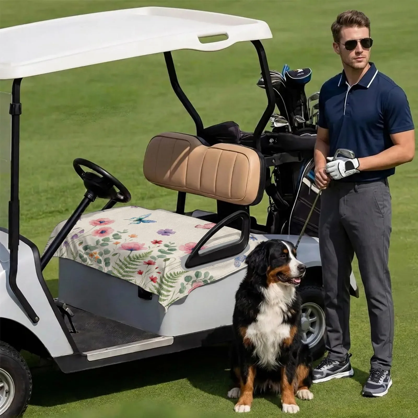 DecorLovee Golf Cart Seat Cover Towel, 51 x 31 Inch image 3