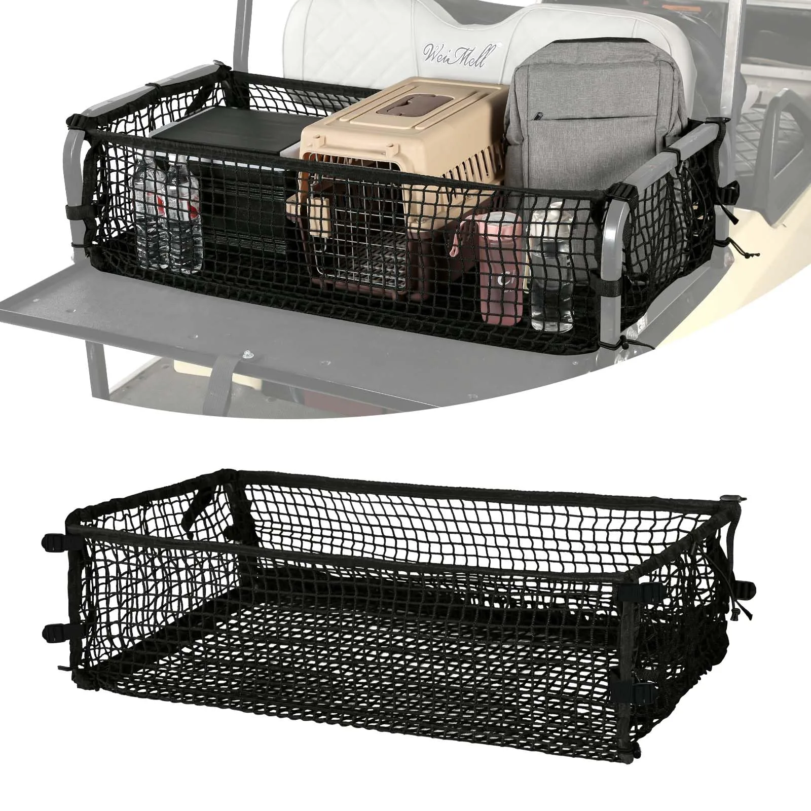 WEIMELL Rear Cargo Net for 4-Passenger Golf Carts — 41.3 x 22.8 in