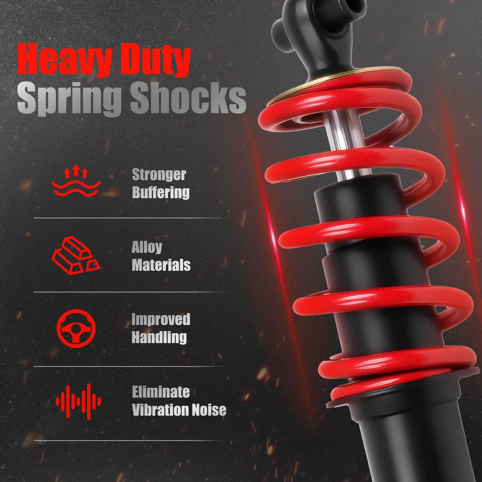 LEAPGOMAX Front Shocks for Yamaha G29 Drive Golf Cart image 2
