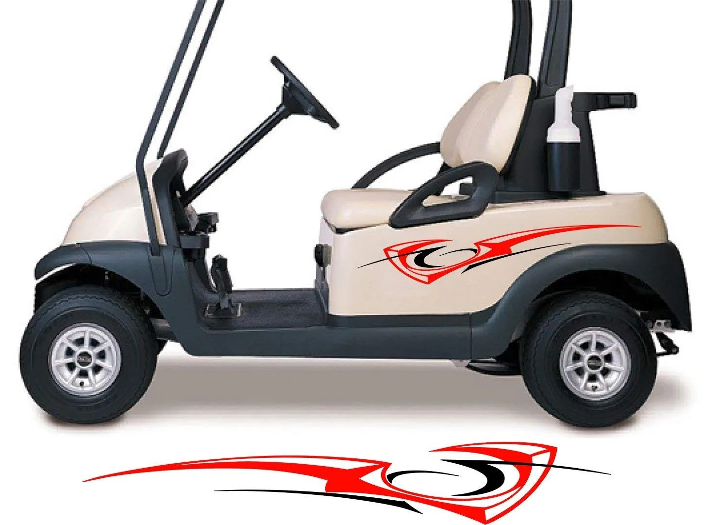 StickerChef GCA1224 Two-Color Golf Cart Decal