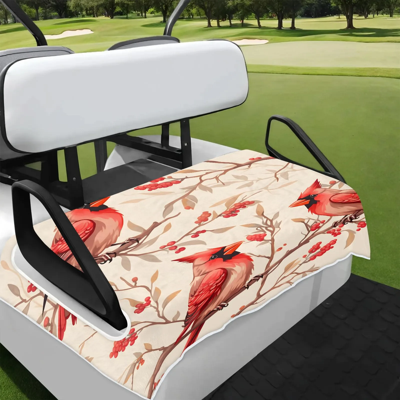Tiveruda Golf Cart Seat Cover for Double Seats, 51 x 31 in