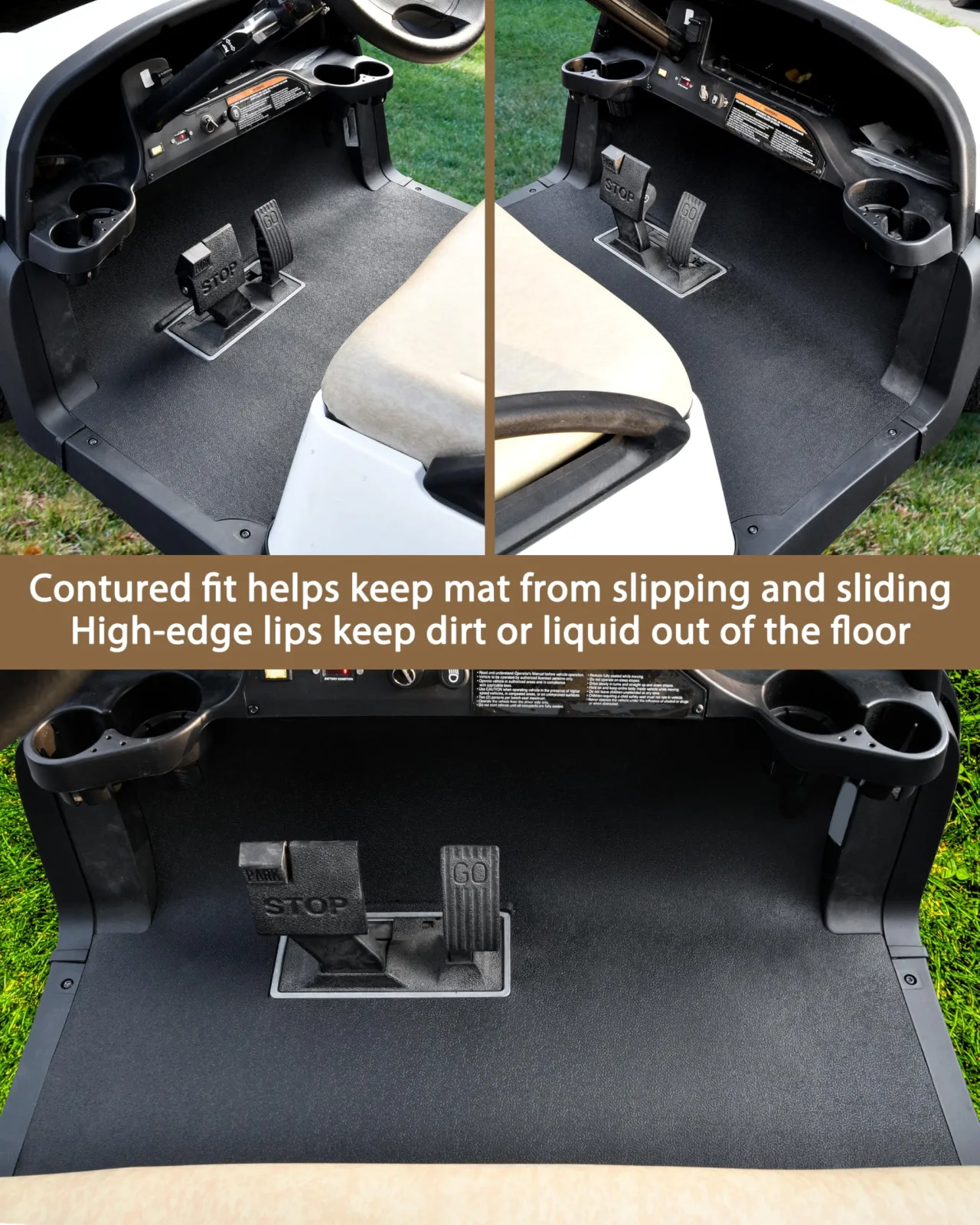 SAUTVS TPE Front Floor Mat for Club Car Precedent image 4