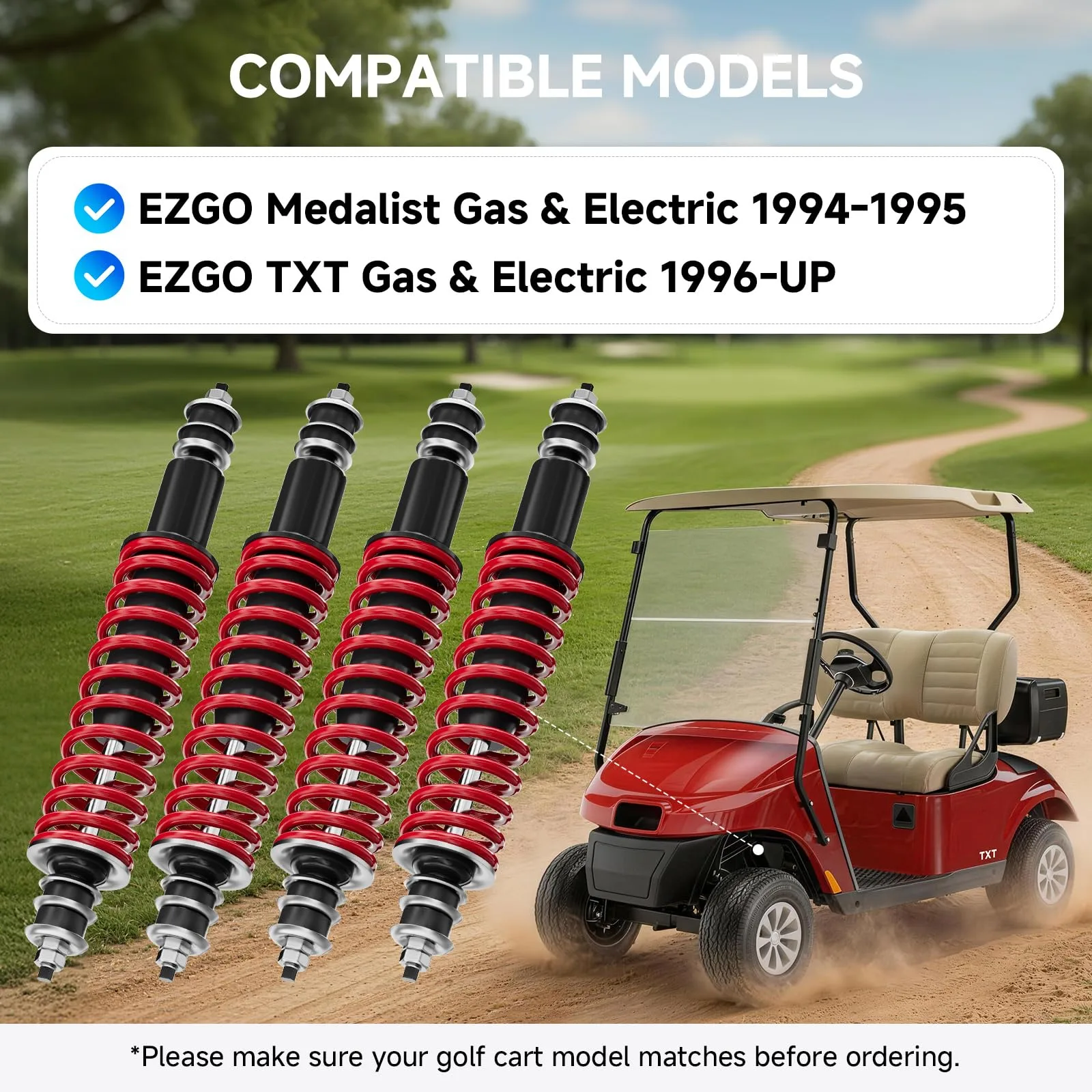 Rzcazzide EZGO TXT & Medalist Front and Rear Shock Set image 2