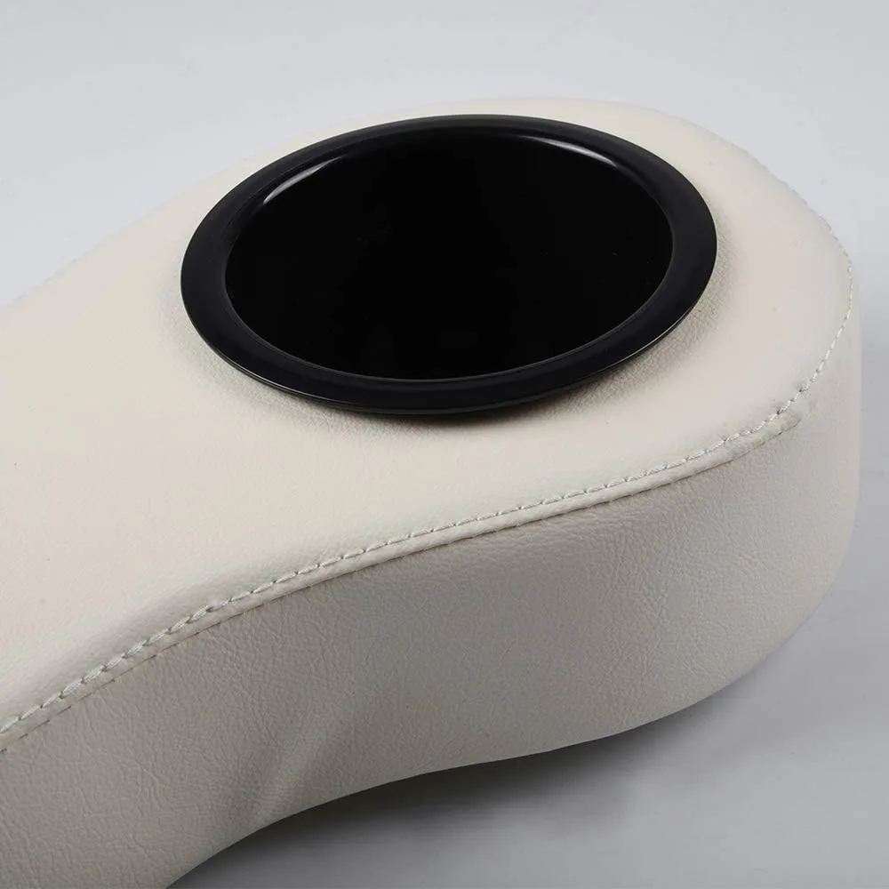 CHEDA Rear Seat Armrest Cushion with Cup Holder — 02ITG6401AWT image 3