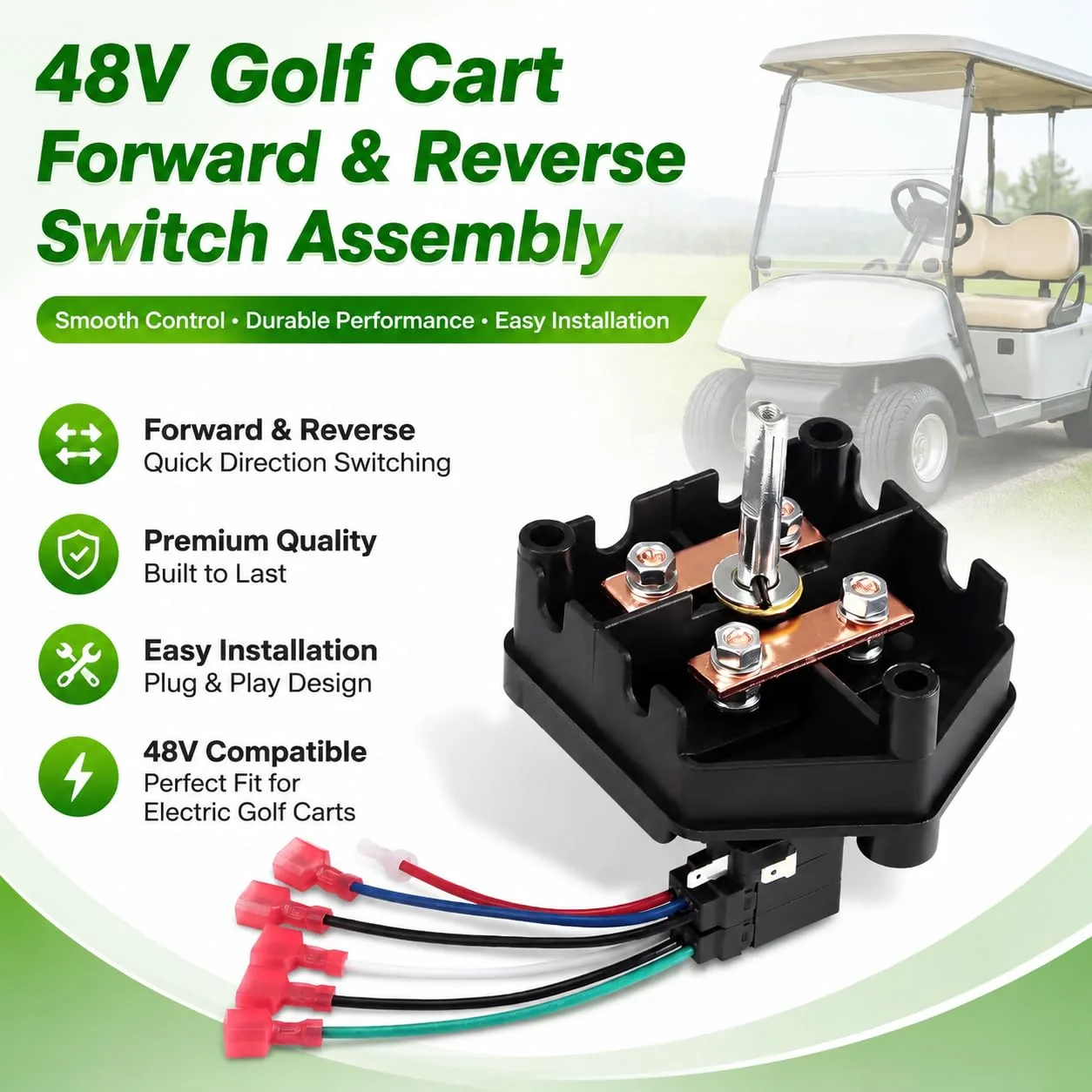 10L0L 48V Forward/Reverse Switch for Club Car DS image 4