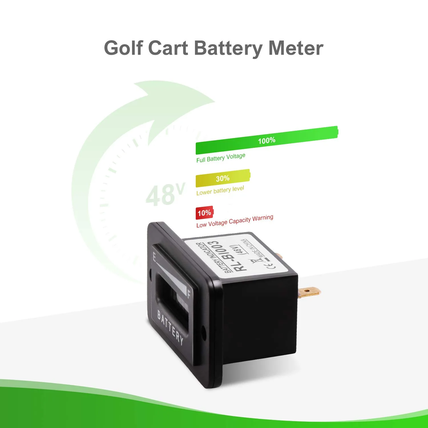 HUSUKU 48V LED Digital Battery Voltage Gauge BBTT005 image 4