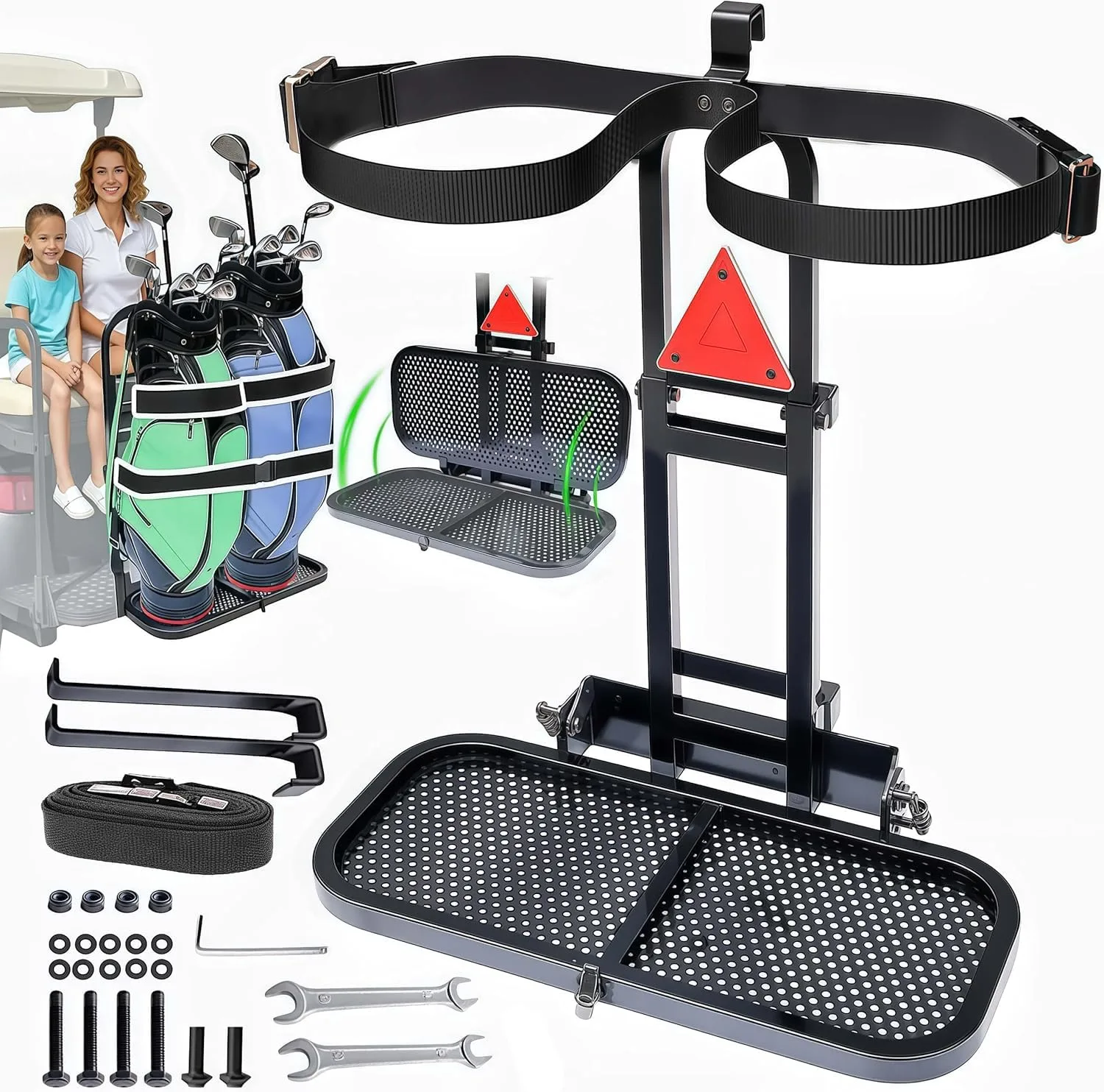 LEAPGOMAX Foldable Golf Cart Bag Holder LG-GBAGHO