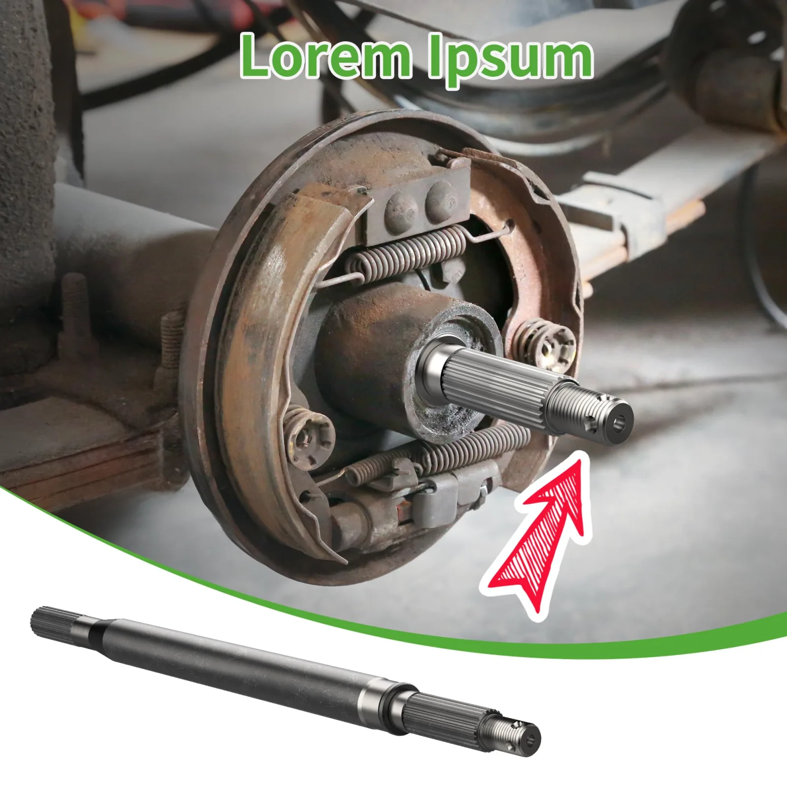10L0L E-Z-GO TXT Rear Axle Shaft Kit 1994-2013 image 3