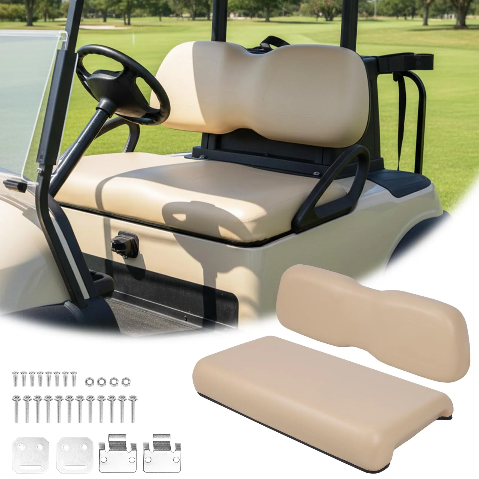 Hubxinly Front Seat Back & Bottom Cushion Set for Club Car DS - 1ke5zh5sq6ae5sp2yg1 image 2