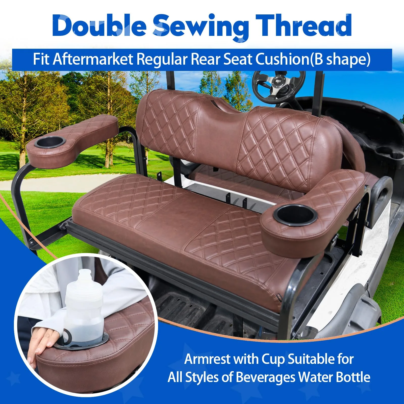 NOKINS Yamaha G29 Drive2 Seat Covers with Armrests image 3