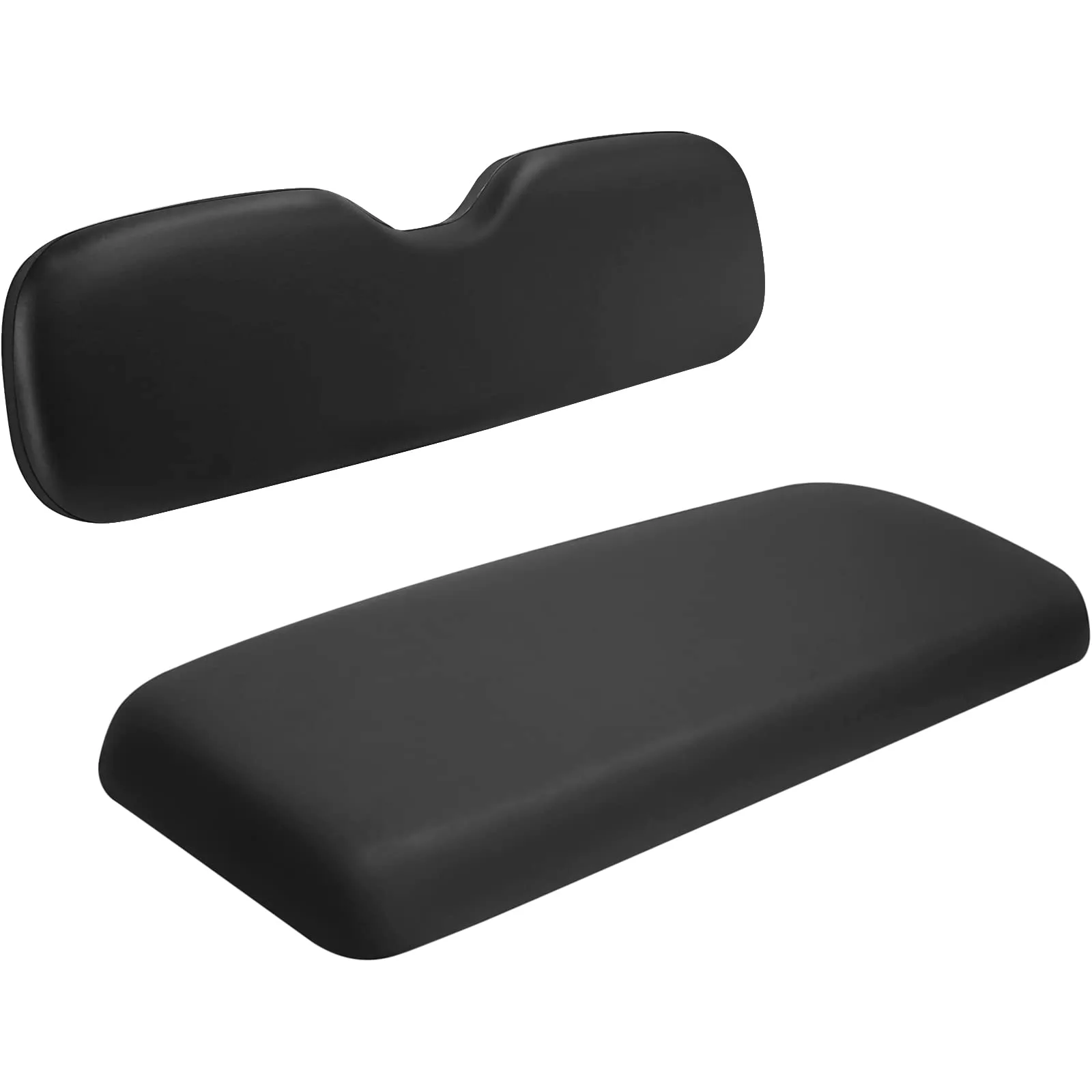iLSKW Golf Cart Rear Flip-Seat Cushion Set, Black