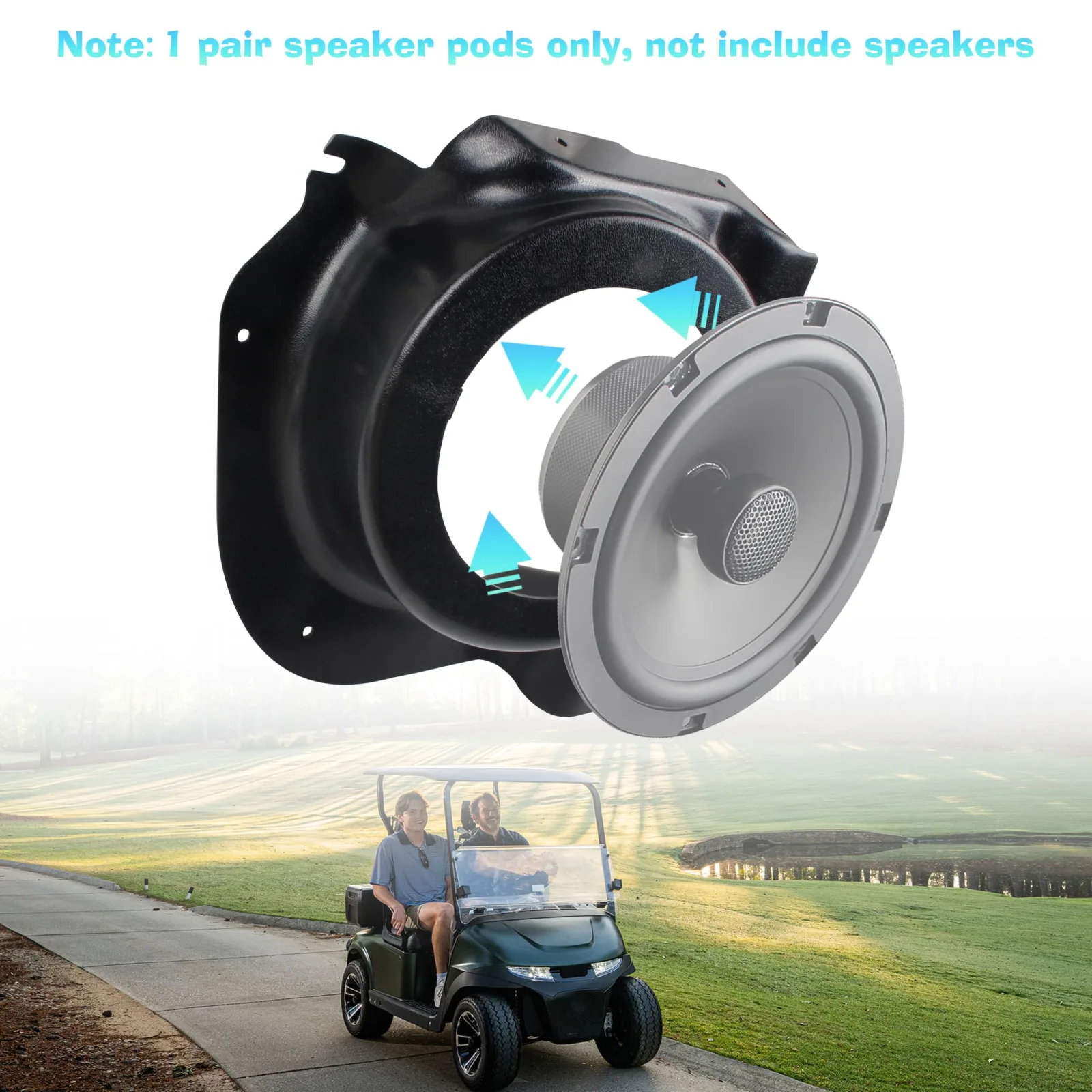 KAKABAS GOLF001 Speaker Pods for E-Z-GO RXV 2008+ image 2