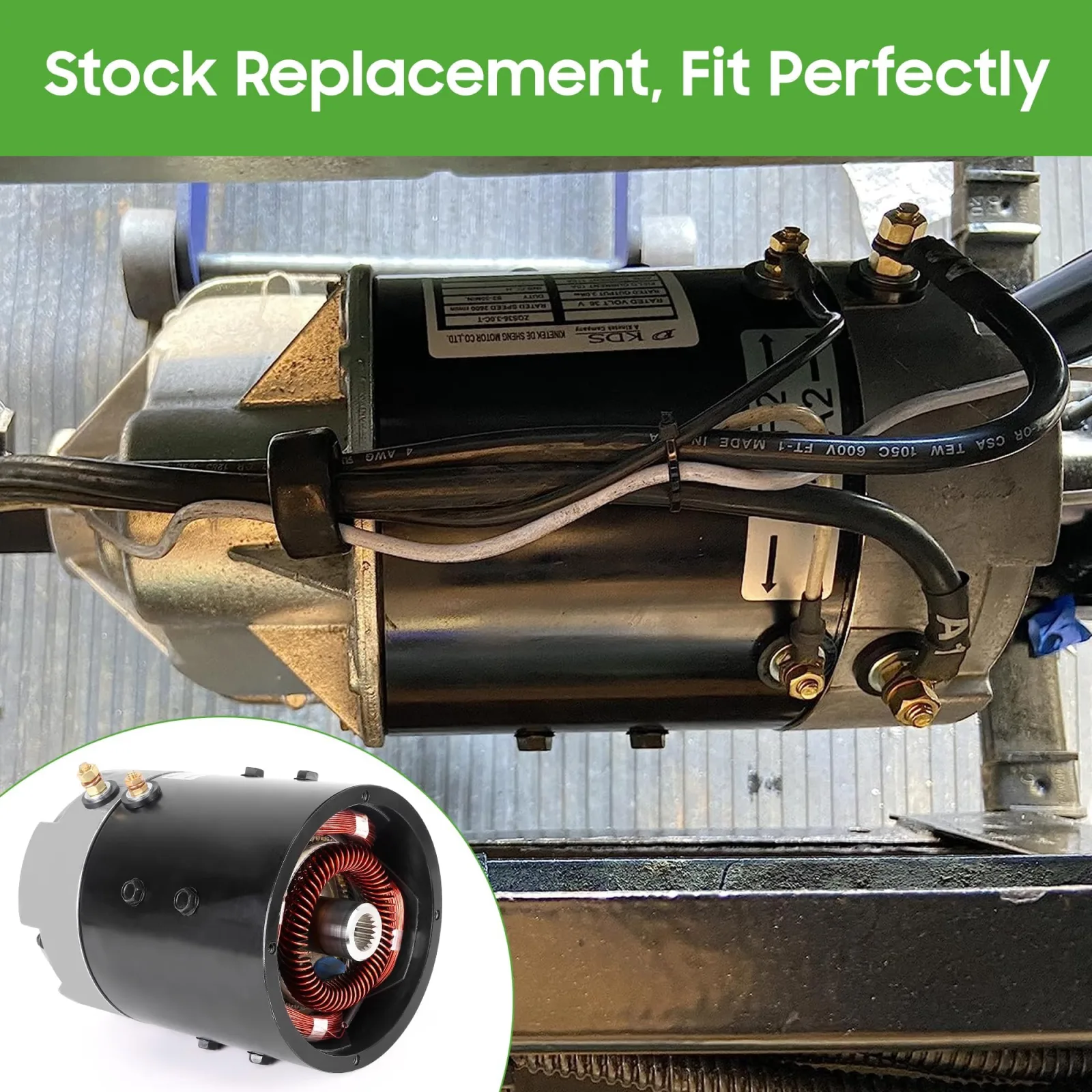 10L0L 48V Motor for E-Z-GO TXT/Freedom 2010+ image 2