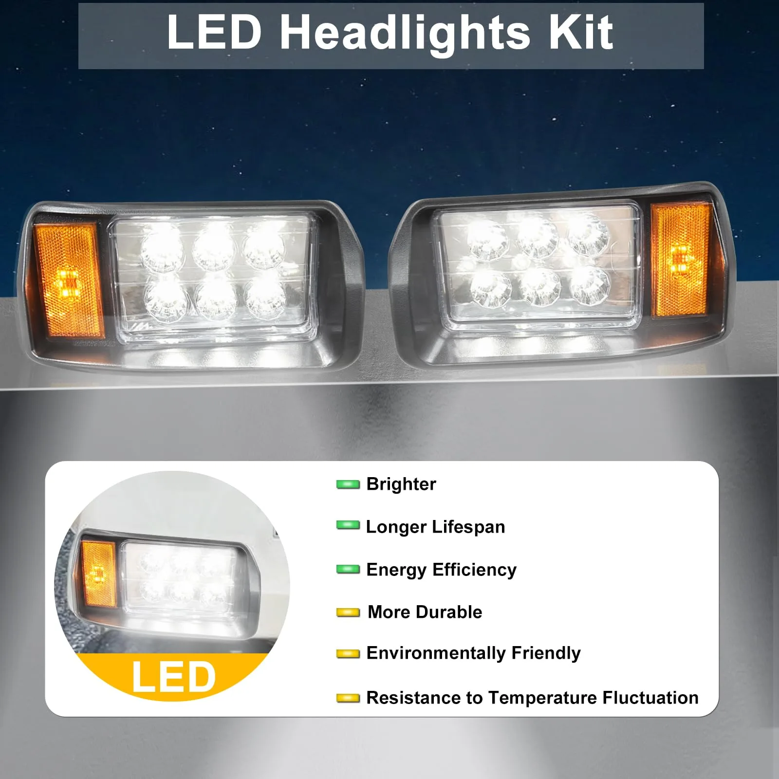 Orle Oko LED Light Kit for Club Car DS 1993+ image 3