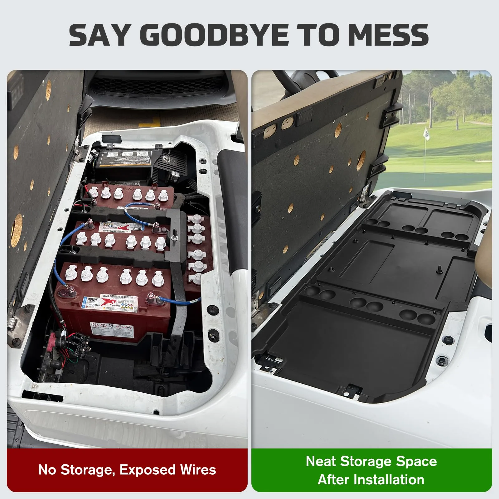 XUTVOTOR Under-Seat Storage Tray for E-Z-GO RXV Valor image 2