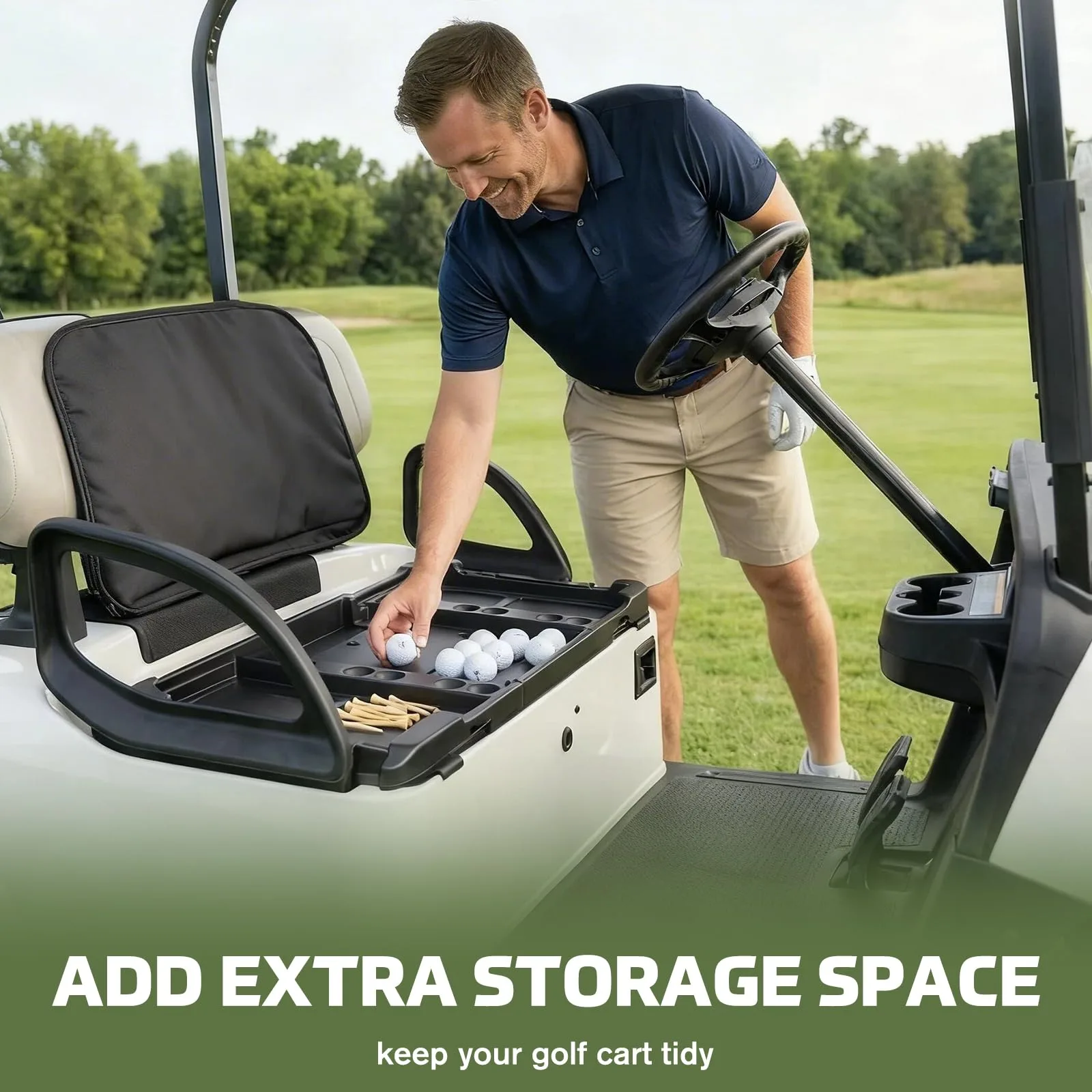 XUTVOTOR Under-Seat Storage Tray for E-Z-GO RXV Valor image 4