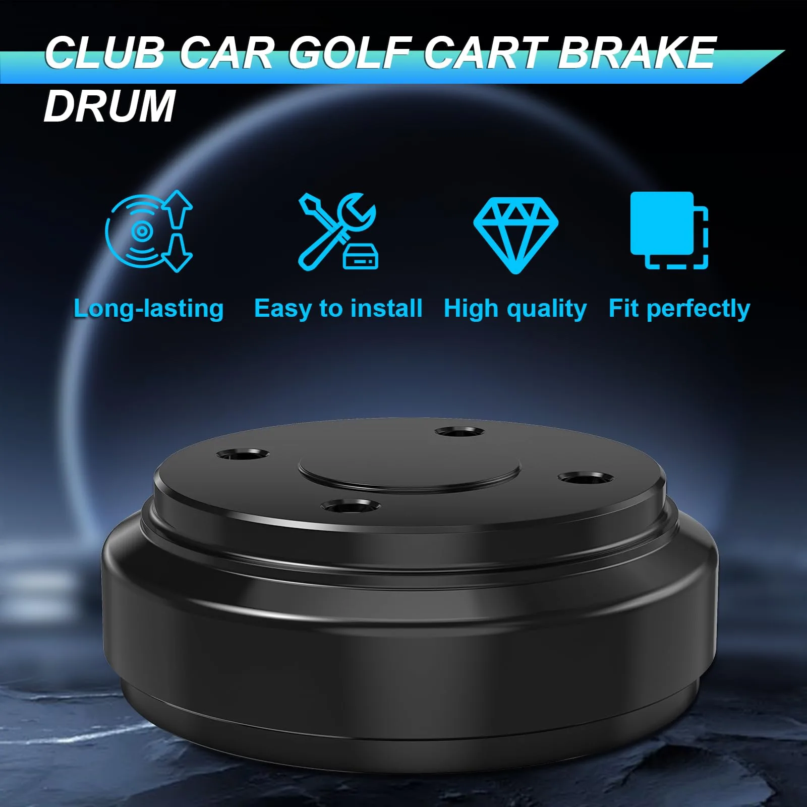 ENEKERP Rear Brake Drums for Club Car DS & Precedent image 2