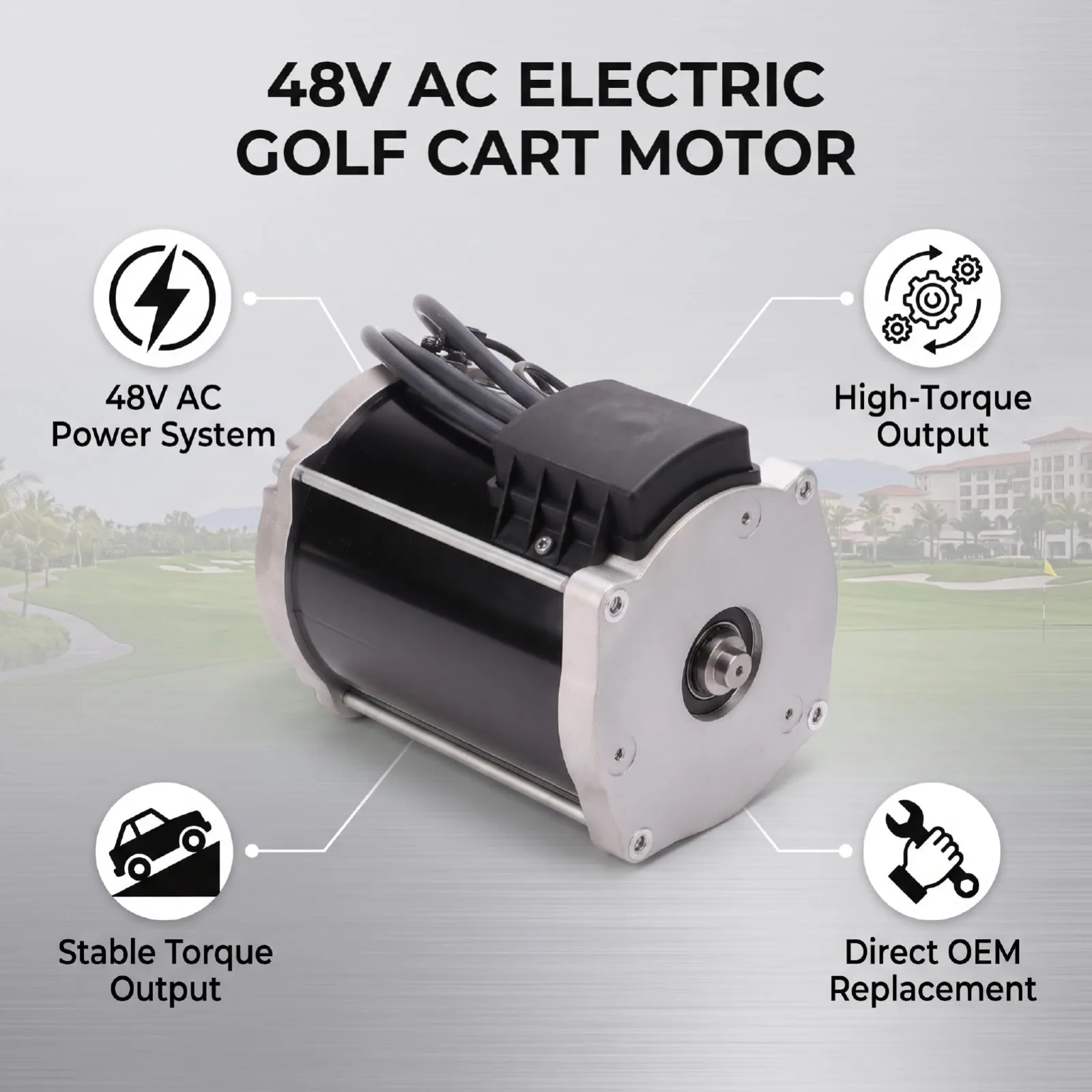 RASTKY 48V AC Motor for E-Z-GO RXV | 680638 image 4