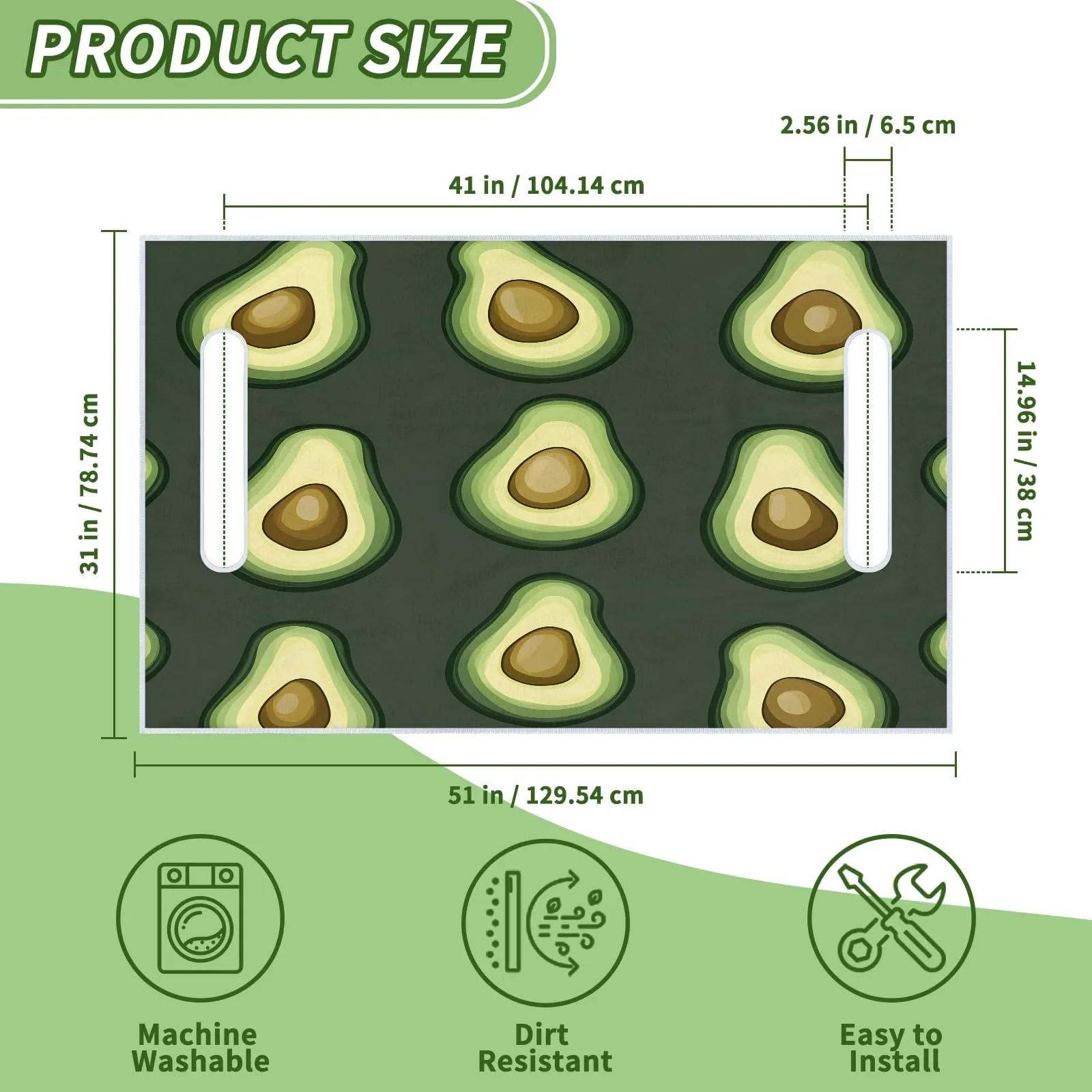 Tiveruda Avocado Golf Cart Seat Cover for Double Seats image 2