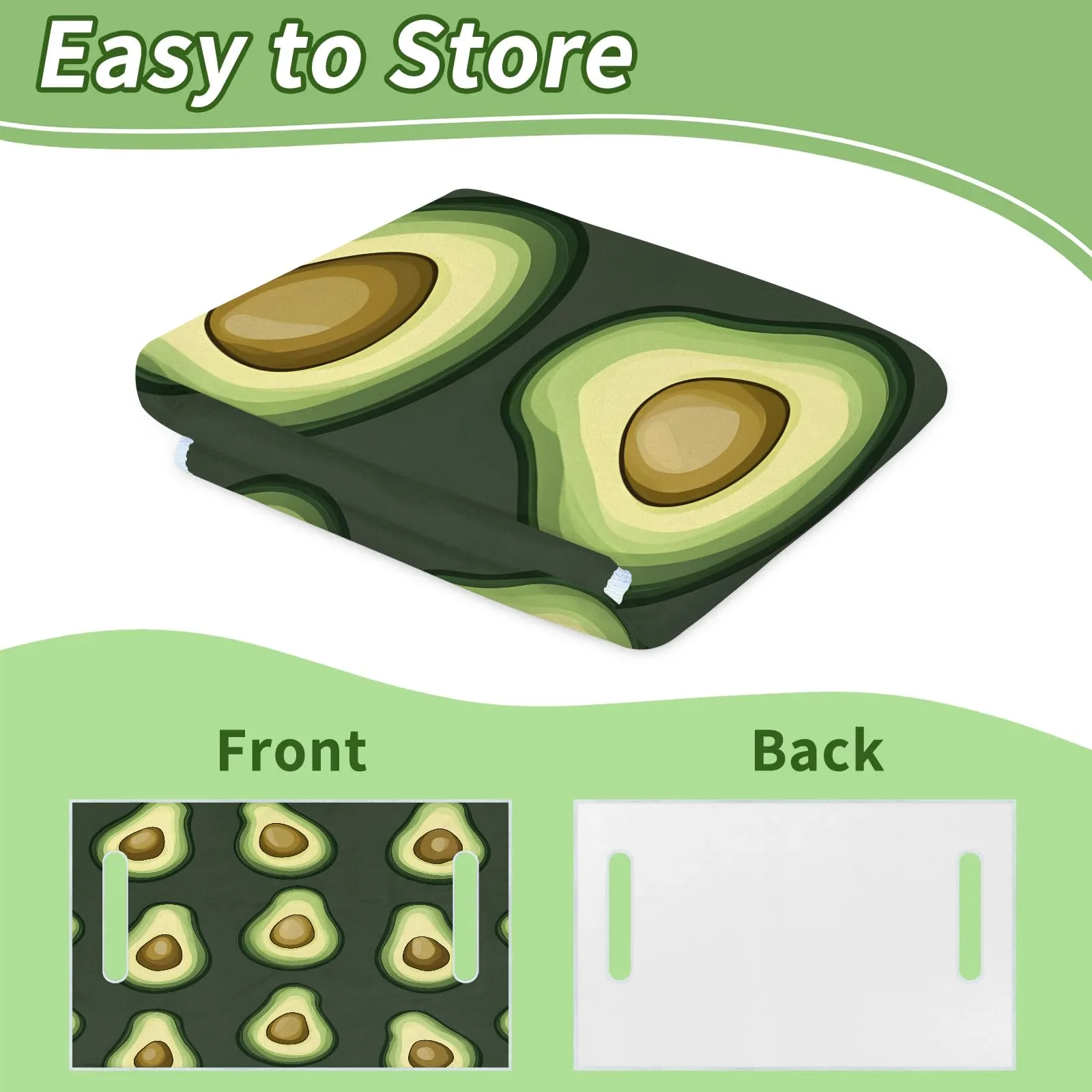 Tiveruda Avocado Golf Cart Seat Cover for Double Seats image 4