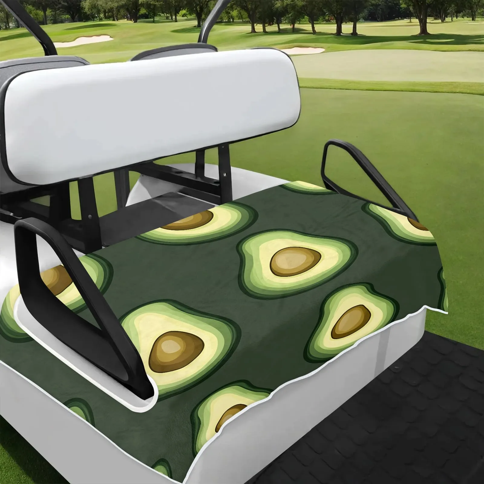 Tiveruda Avocado Golf Cart Seat Cover for Double Seats