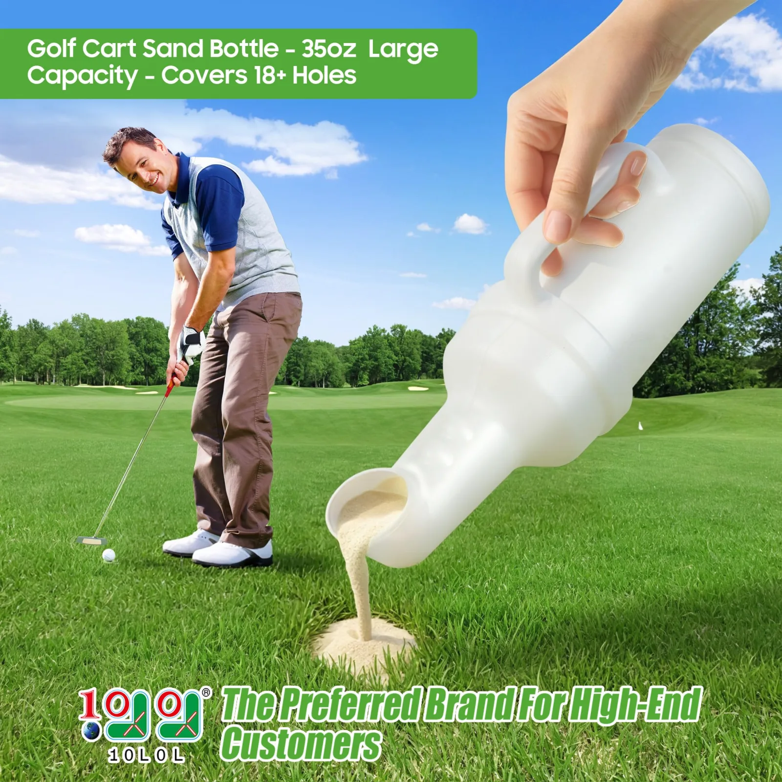 10L0L Golf Cart Sand Bottle Holder image 2