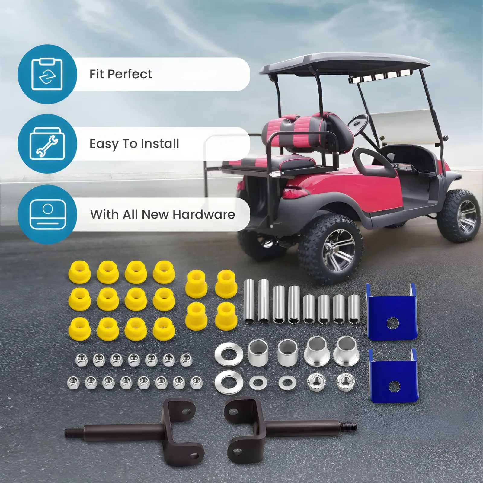 maXpeedingrods DF48QJ Front End Repair Kit for Club Car DS image 3