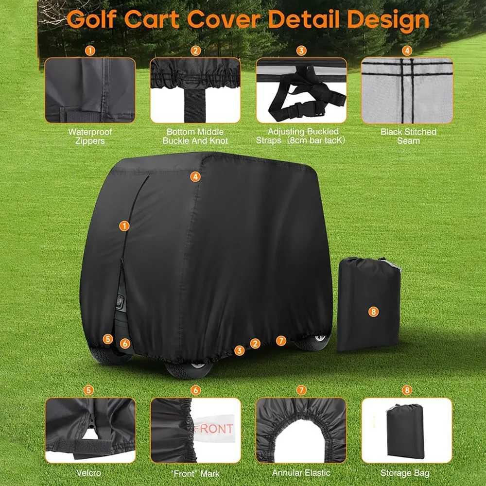 MPJRXDL Golf Cart Cover for Cricket Mini SX-3 3-Seater image 4