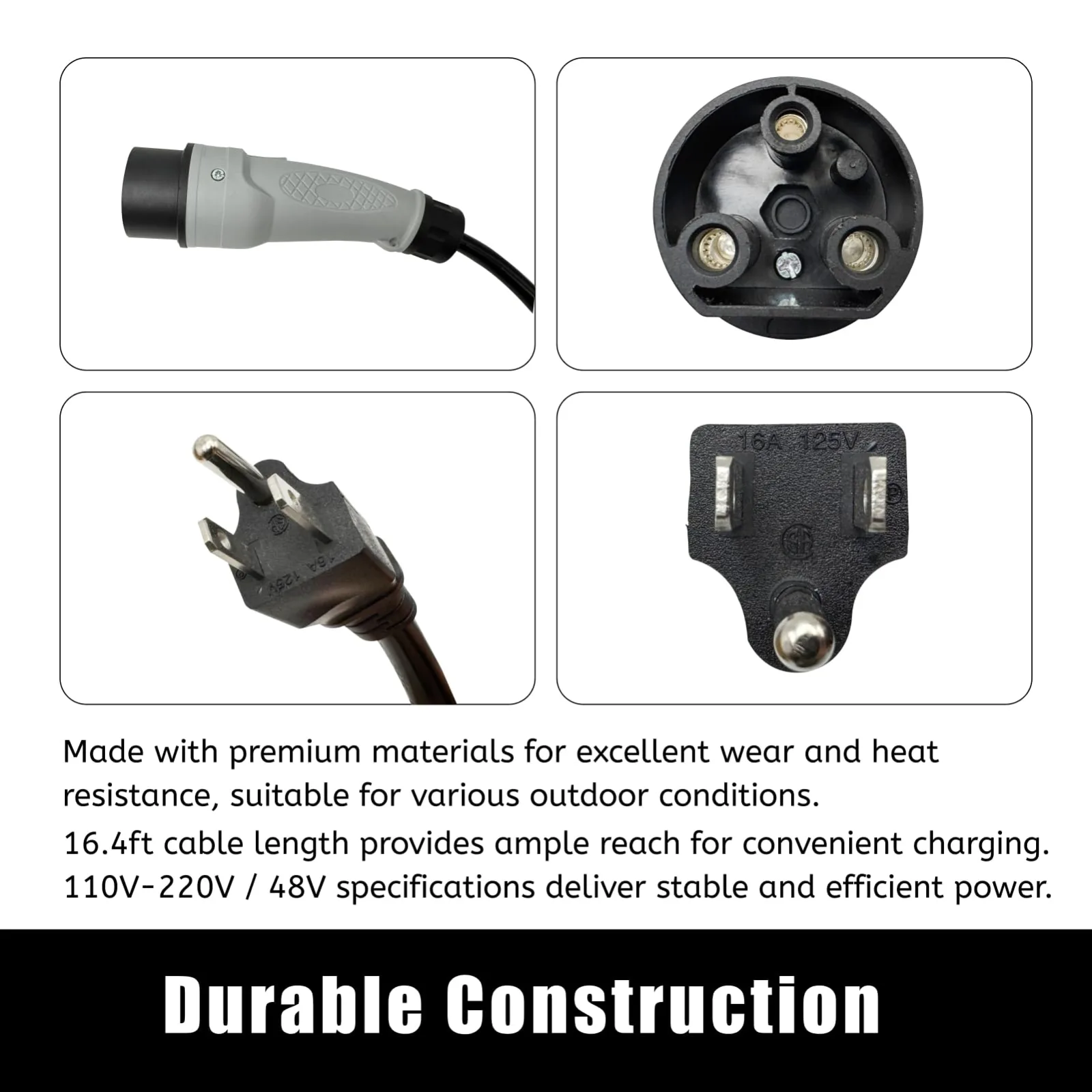 Memiuyelay 2CR910 Charging Cord for MadJax Golf Carts image 3