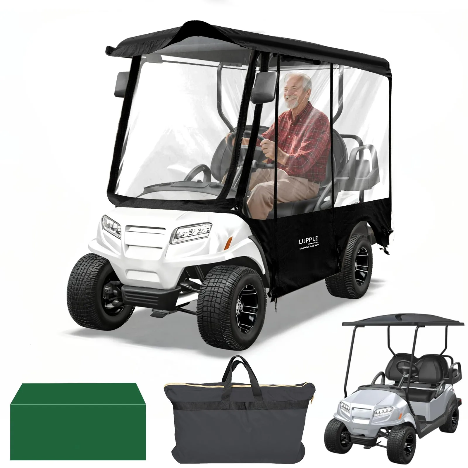 LUPPLE 4-Passenger Golf Cart Enclosure YQ4+240-2025