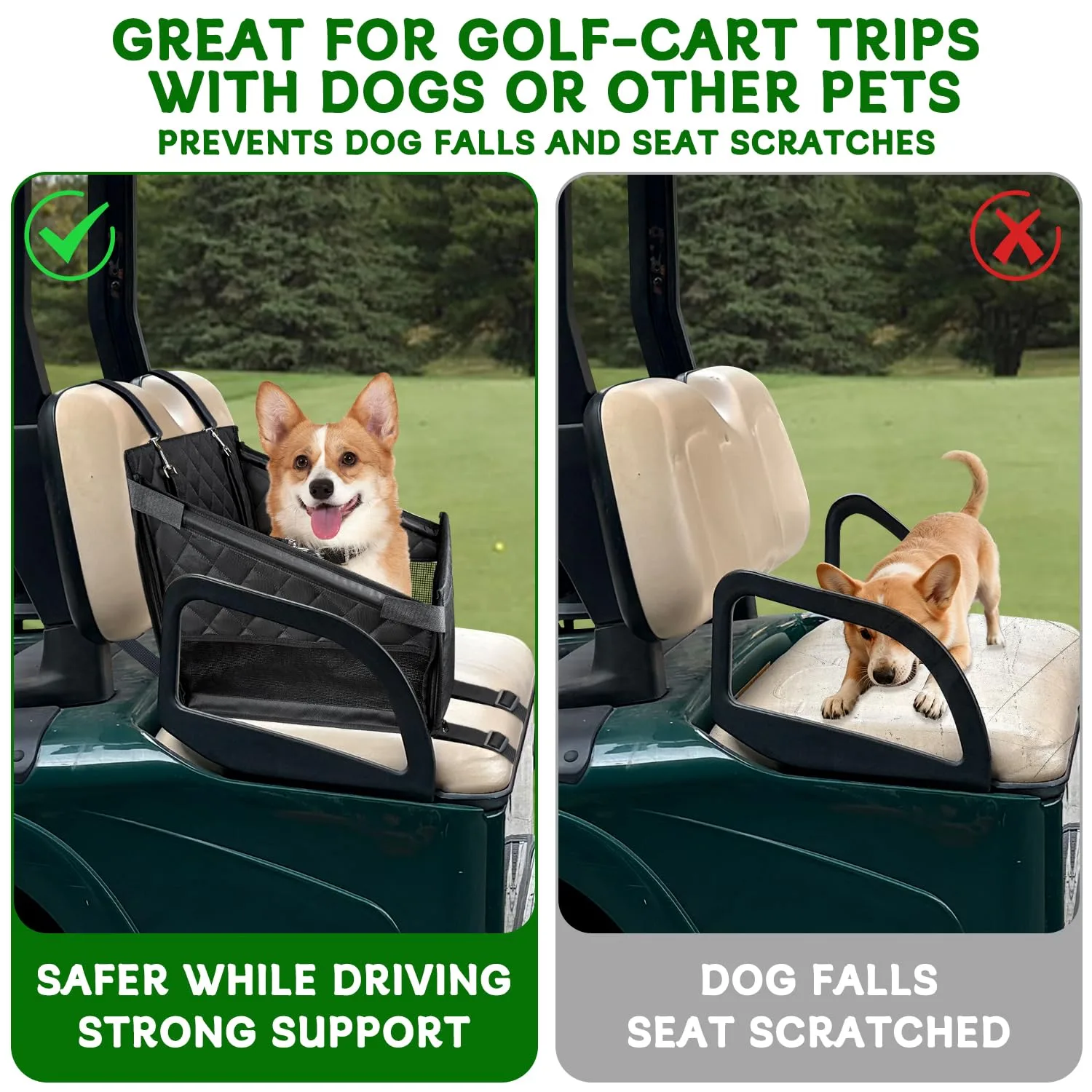 Urgown Golf Cart Dog Seat for Small Pets image 2