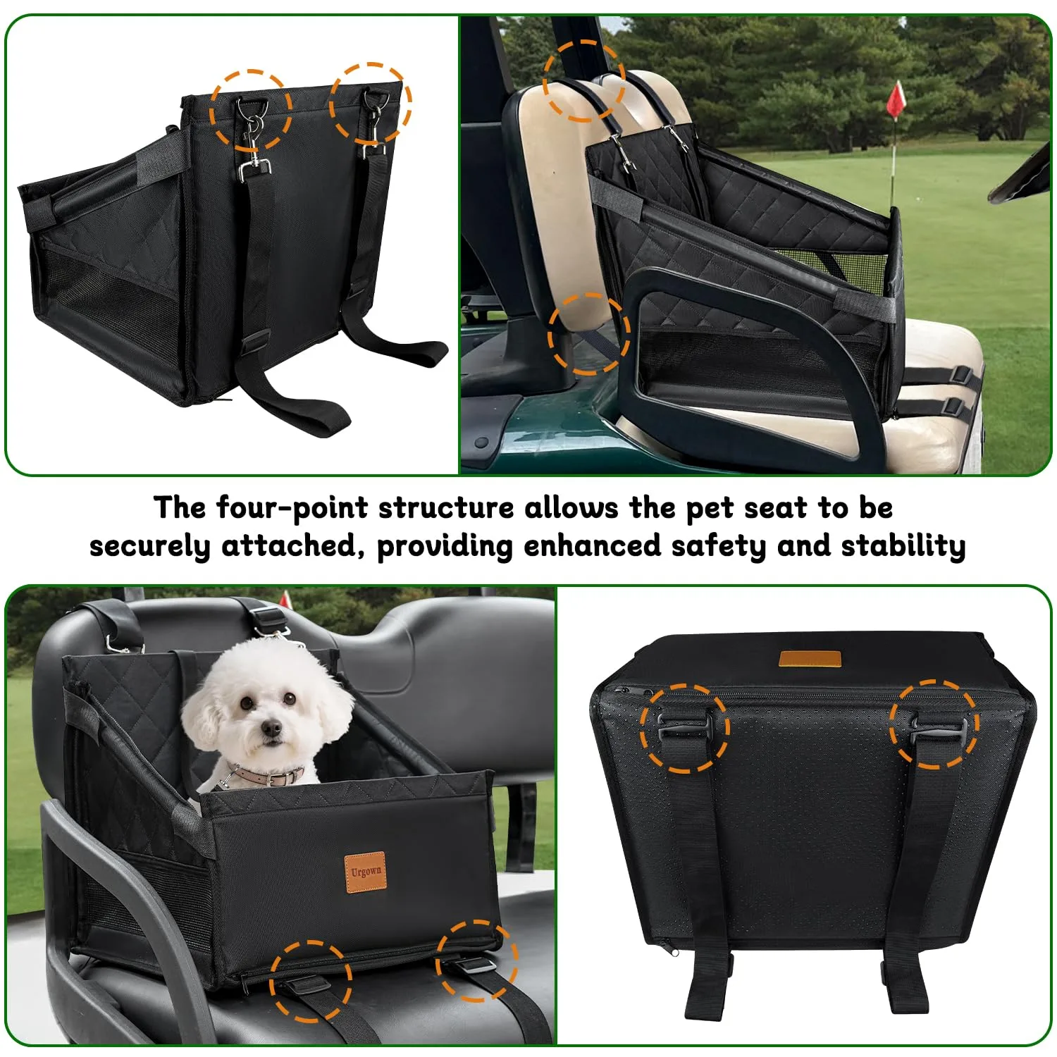 Urgown Golf Cart Dog Seat for Small Pets image 4