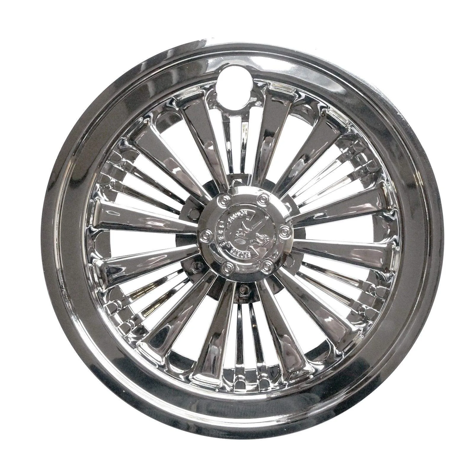 3G K976 10-Inch Chrome Wheel Covers for Golf Carts image 2